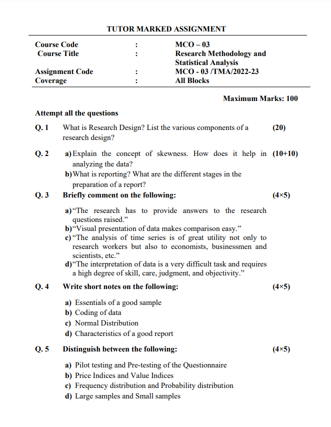 ignou solved assignment 2022 23 pdf free download