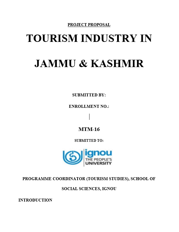 tourism management project abstract