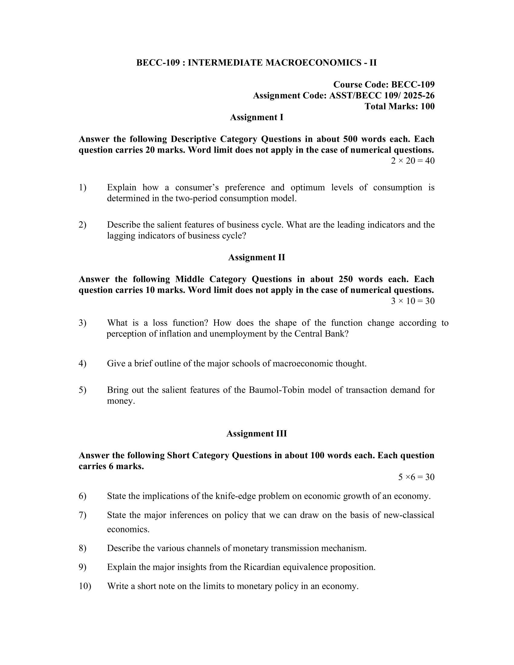 BECC-109 EM 2025-26 KUNJ PUBLICATION-01