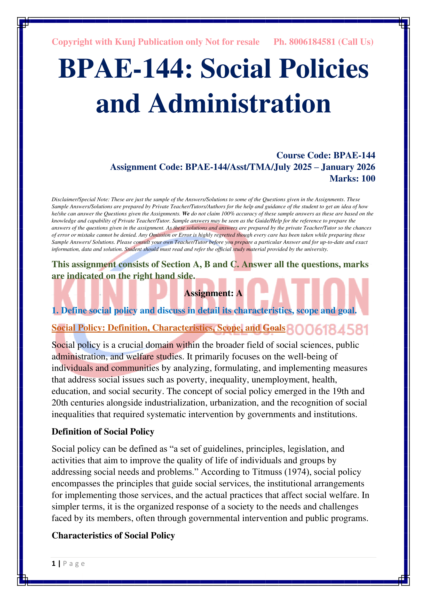 BPAE-144 EM 2025-26 KUNJ PUBLICATION-02