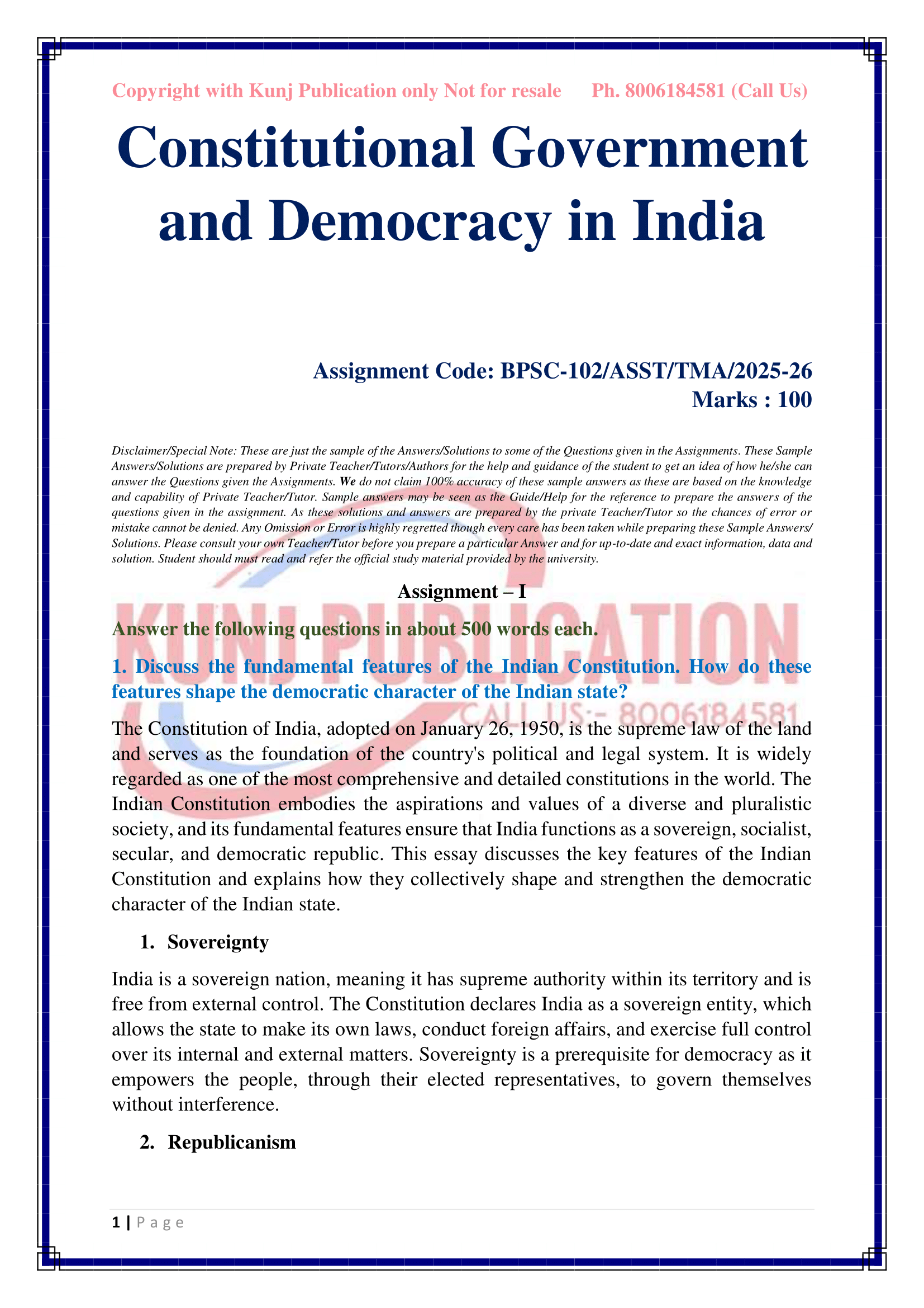 BPSC-102 EM 2025-26 KUNJ PUBLICATION-02