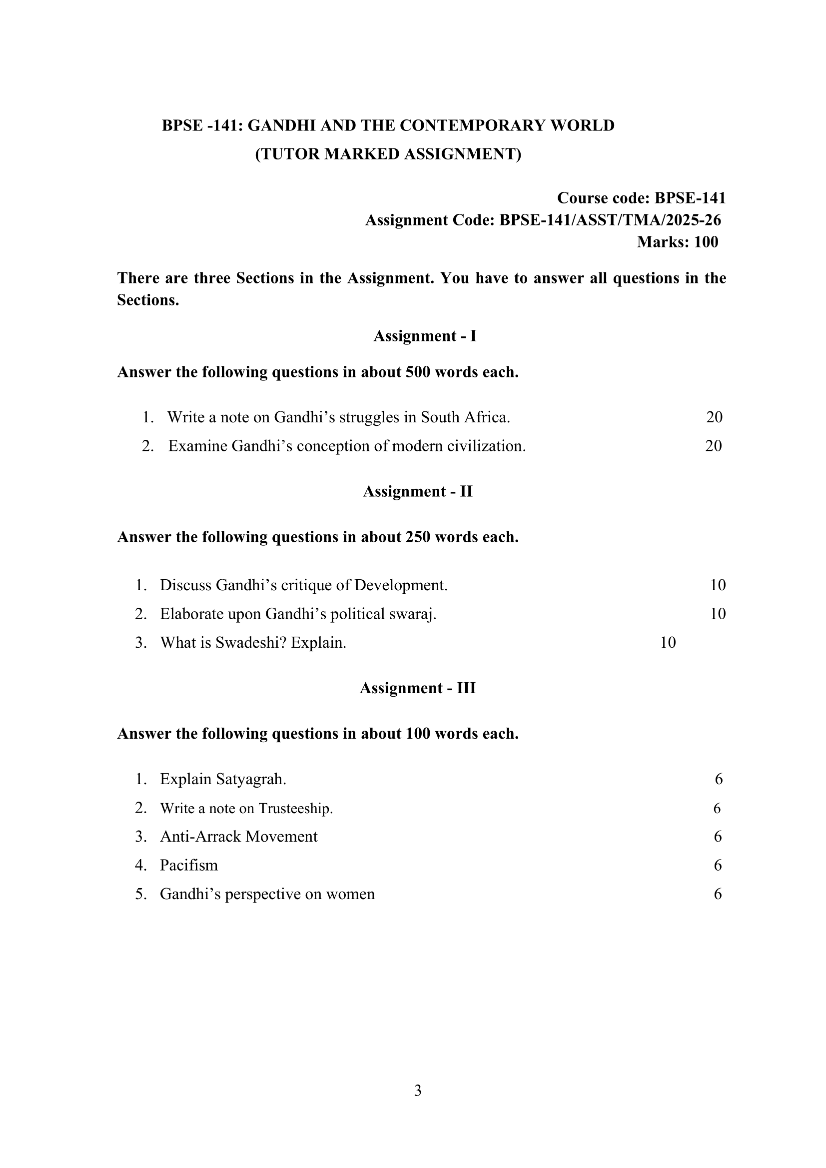 BPSE-141 EM 2025-26 KUNJ PUBLICATION-01