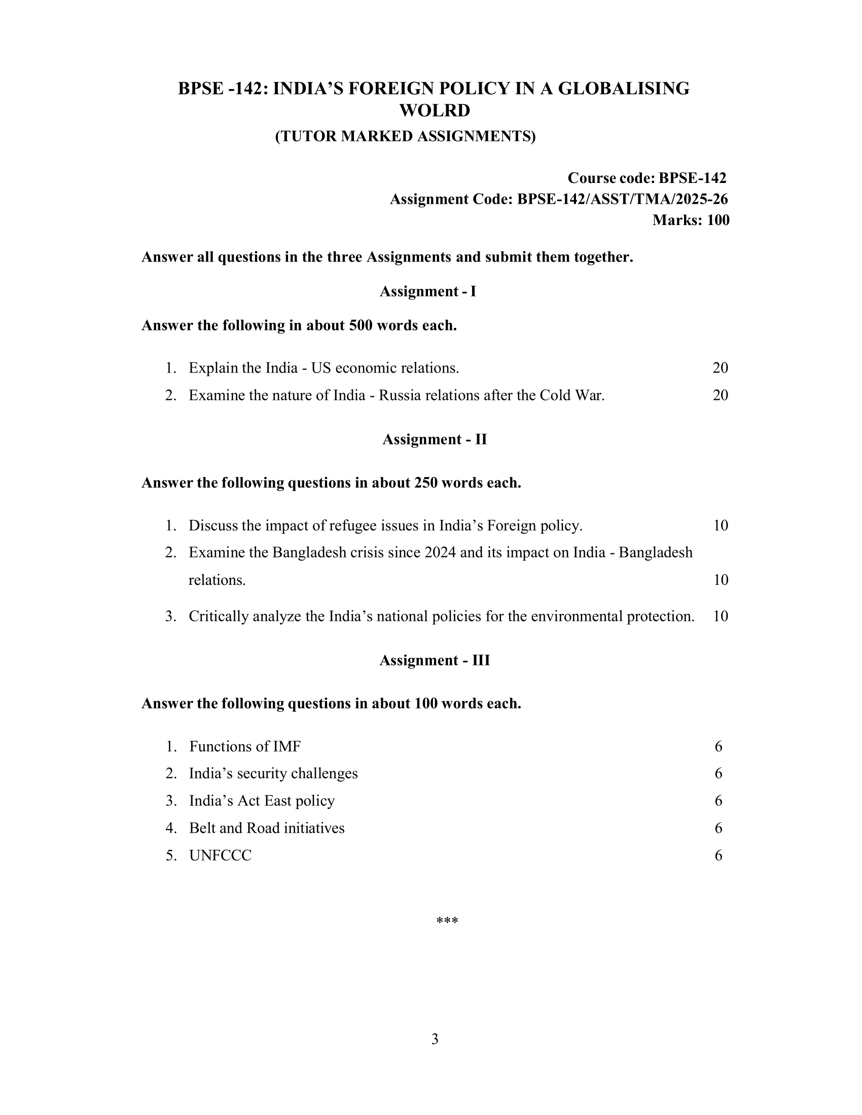 BPSE-142 EM 2025-26 KUNJ PUBLICATION-01