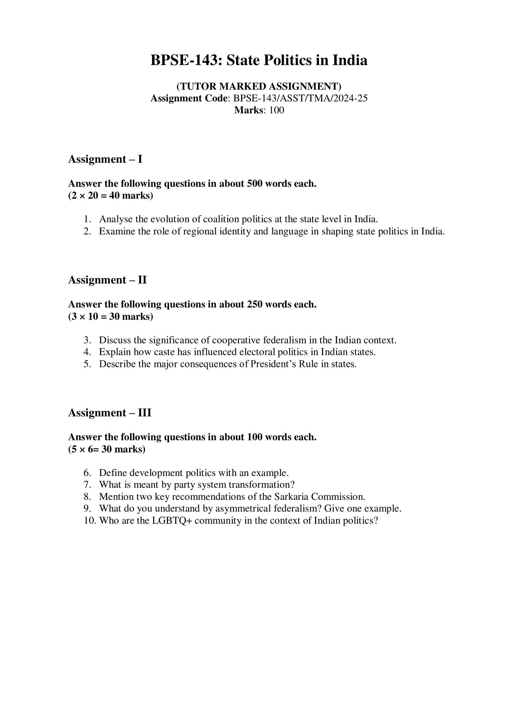 BPSE-143 EM 2025-26 KUNJ PUBLICATION-01
