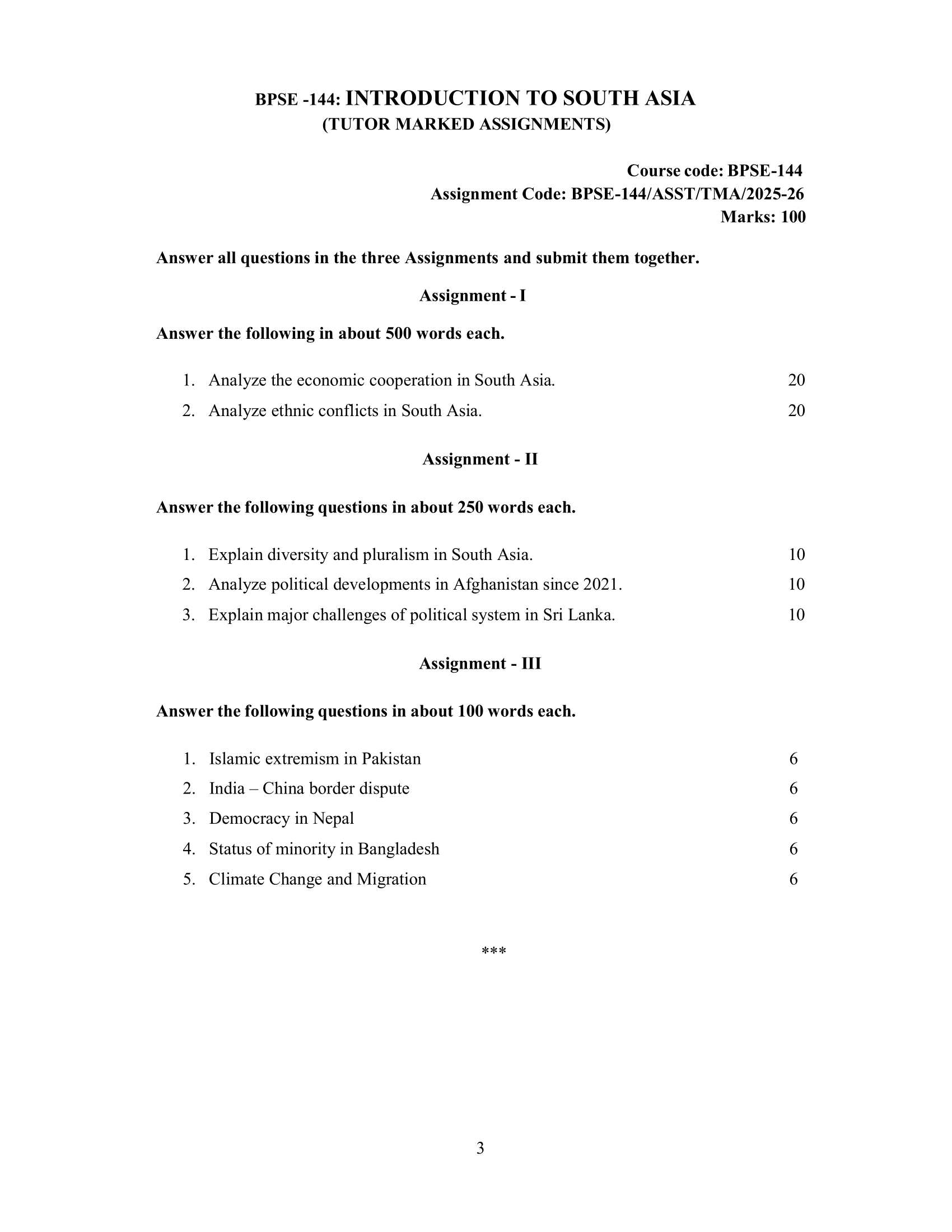 BPSE-144 EM 2025-26 KUNJ PUBLICATION-01
