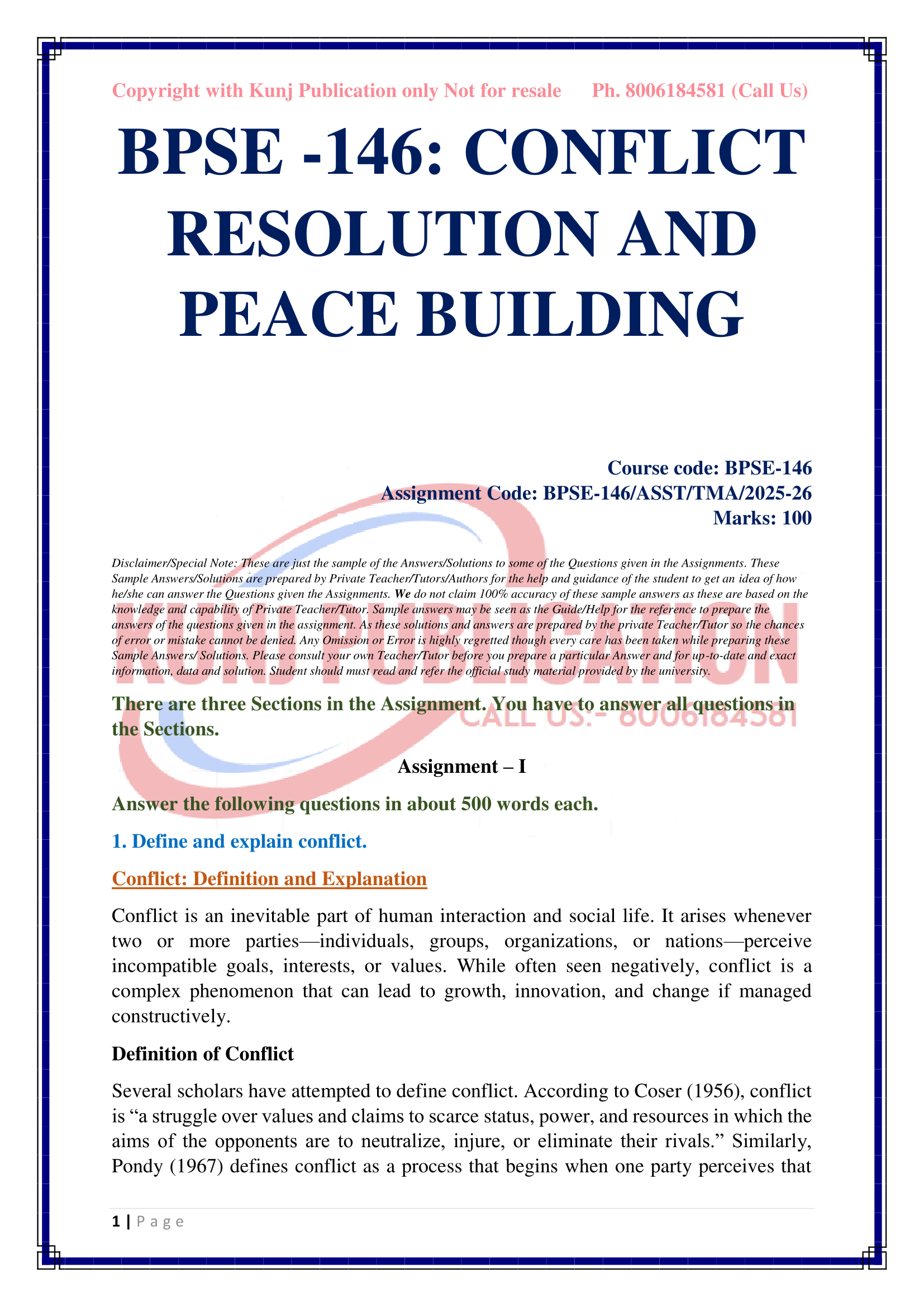 BPSE-146 EM 2025-26 KUNJ PUBLICATION-02