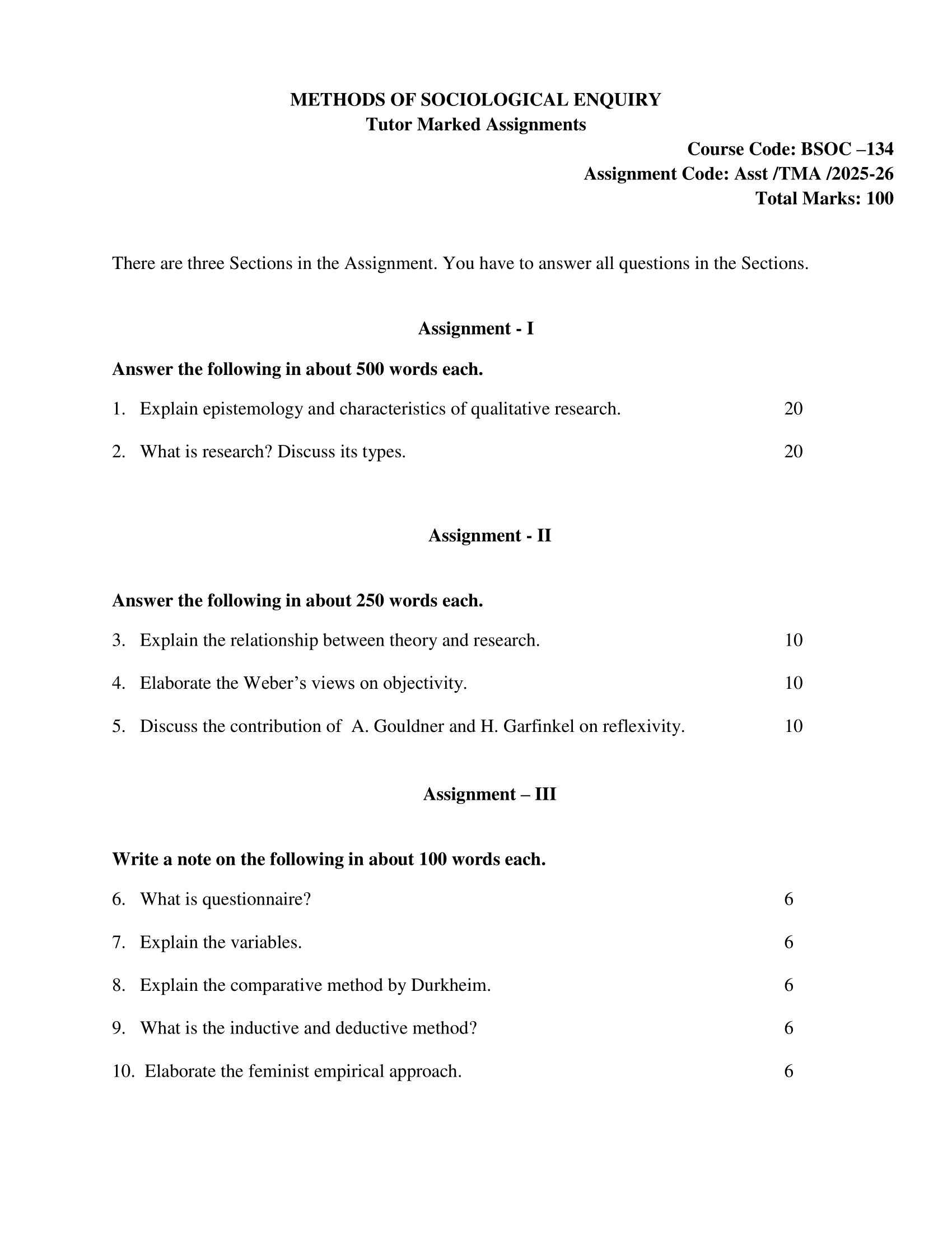 BSOC-134 EM 2025-26 KUNJ PUBLICATION-01
