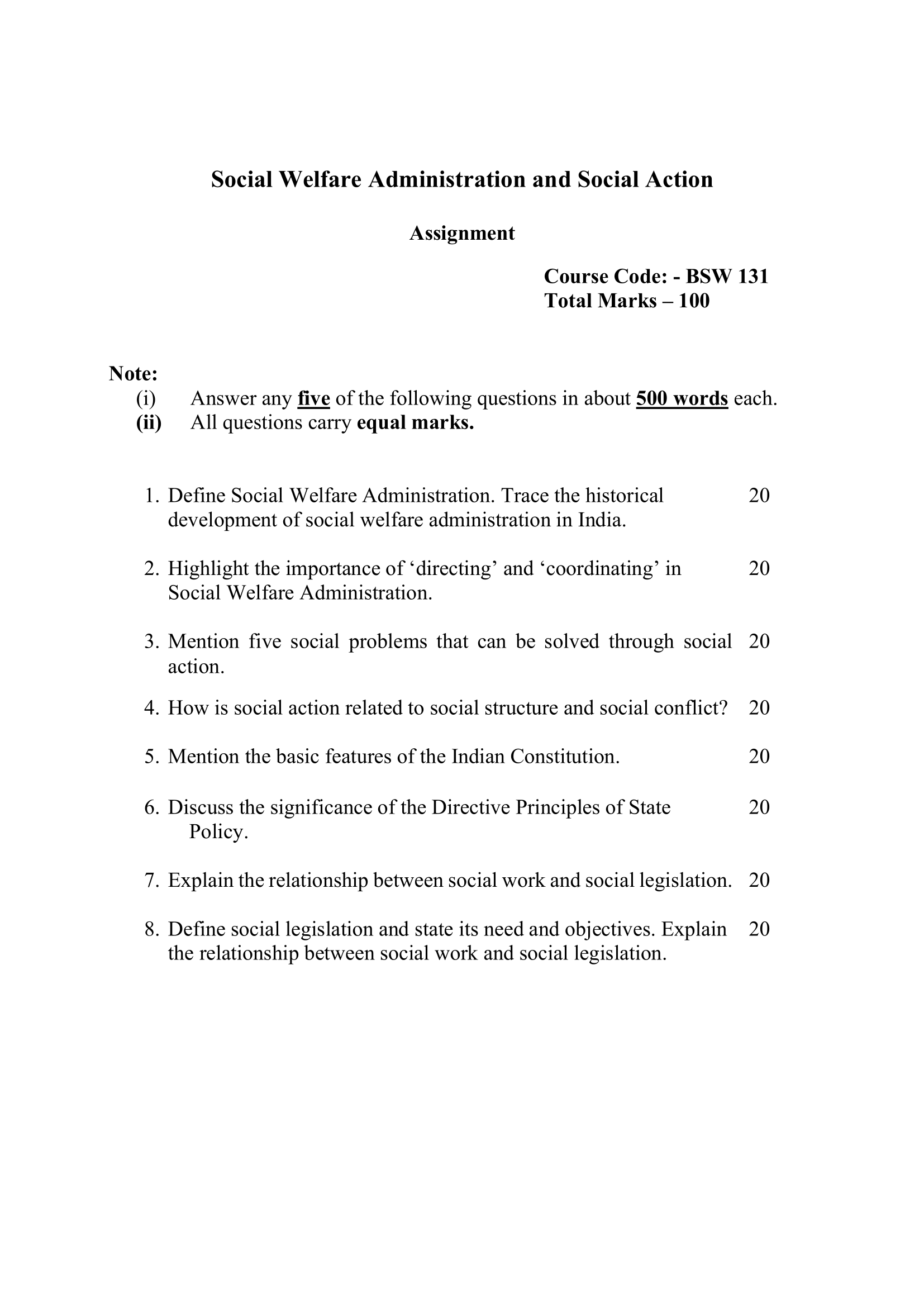 BSW-131 EM 2025-26 KUNJ PUBLICATION-01