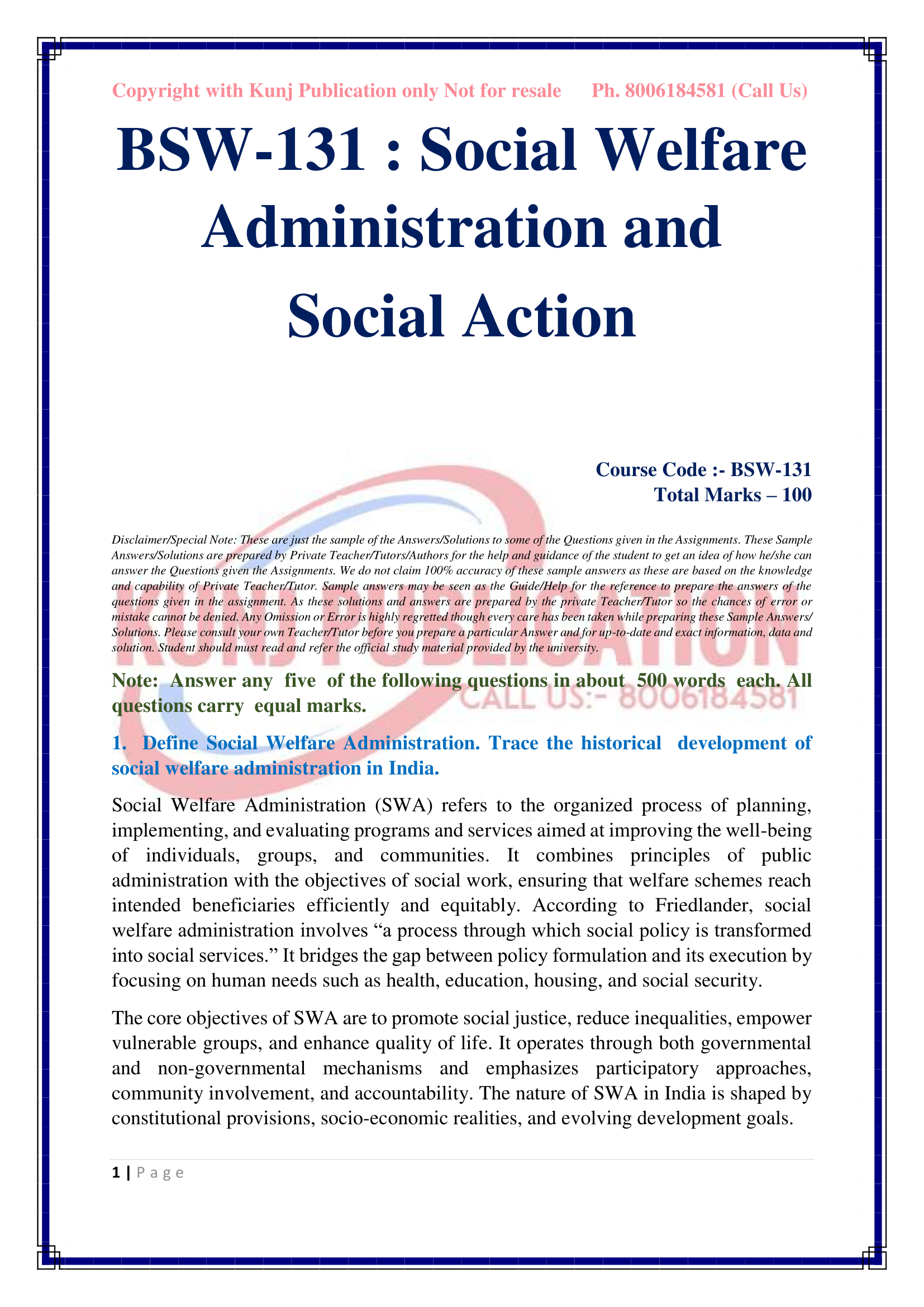 BSW-131 EM 2025-26 KUNJ PUBLICATION-02