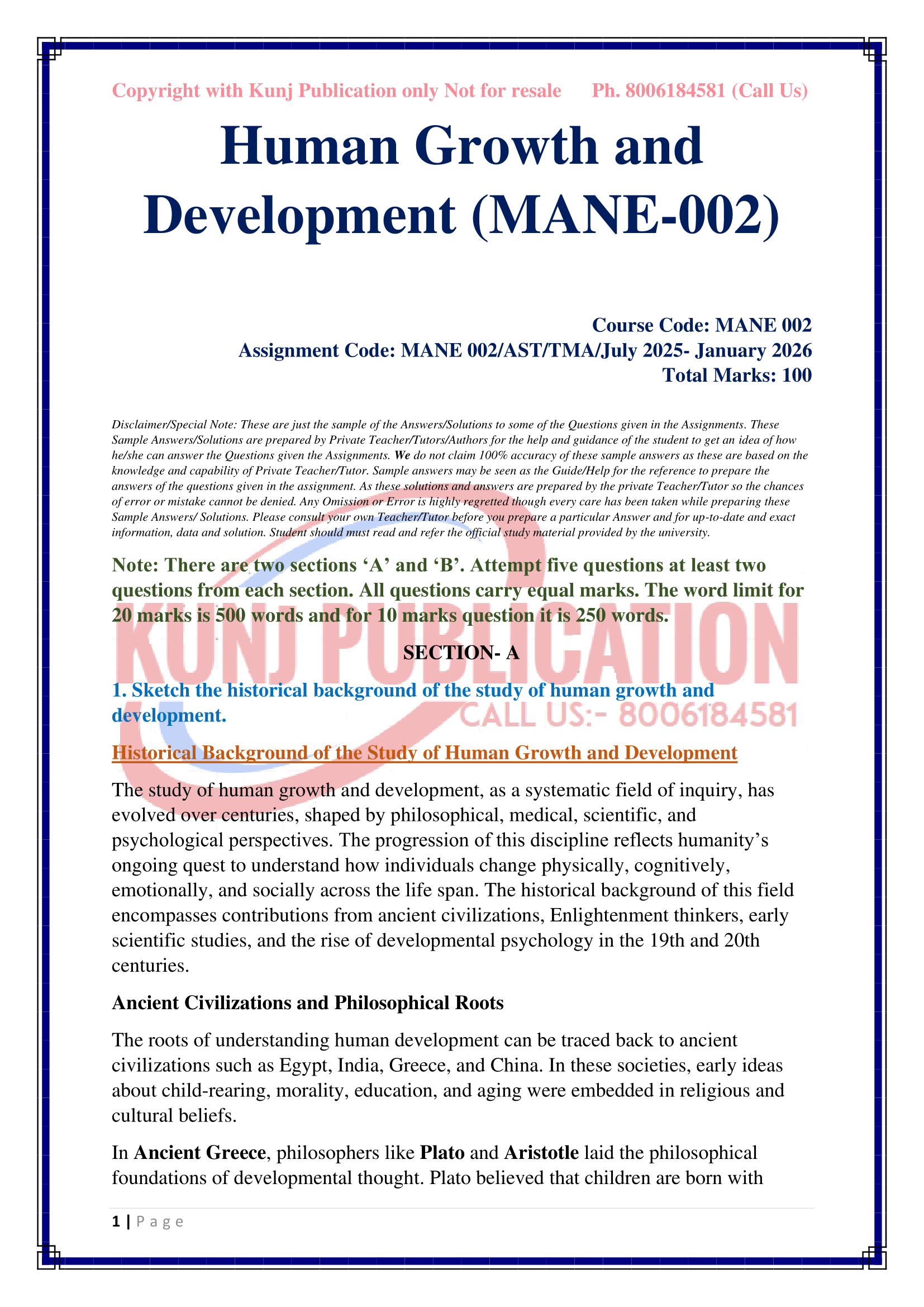 MANE-002 2025-26 KUNJ PUBLICATION-02