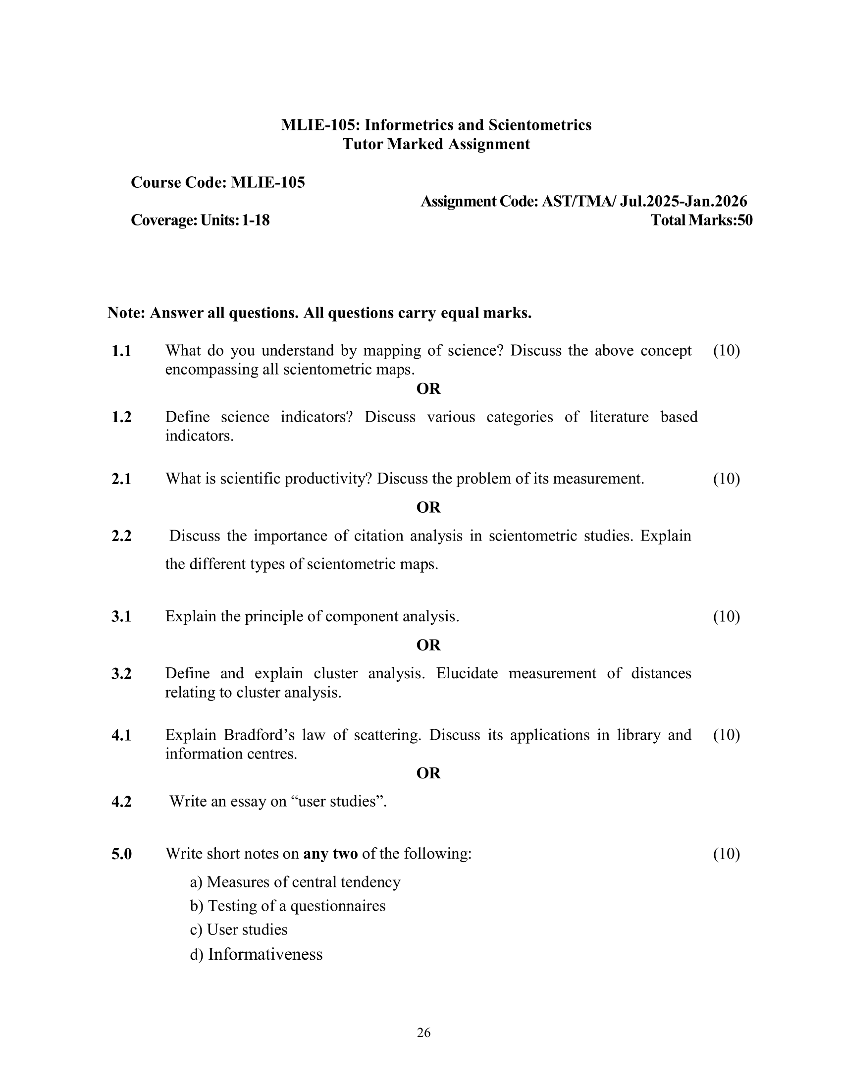MLIE-105 EM 2025-26 KUNJ PUBLICATION-01