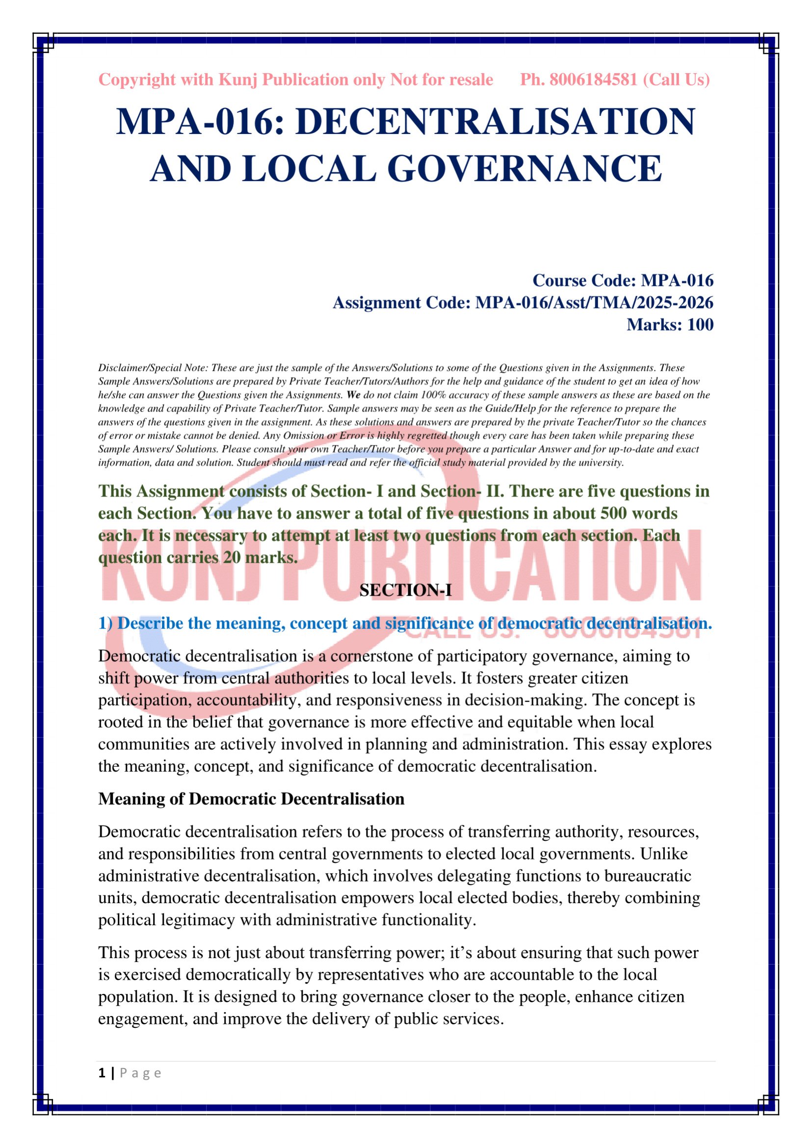 MPA-016 EM 2025-26 KUNJ PUBLICATION-02