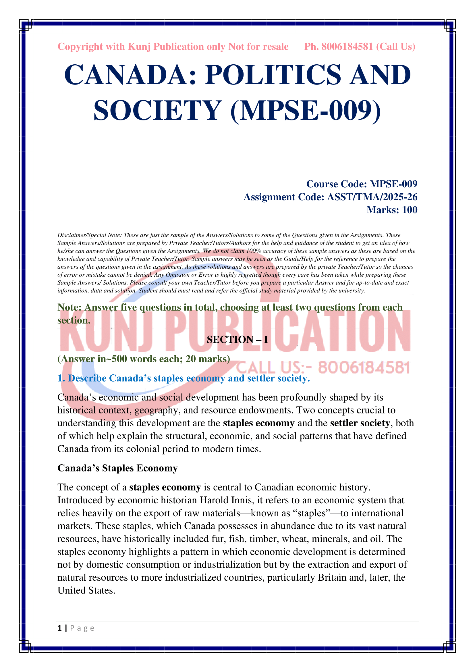 MPSE-009 EM 2025-26 KUNJ PUBLICATION-02