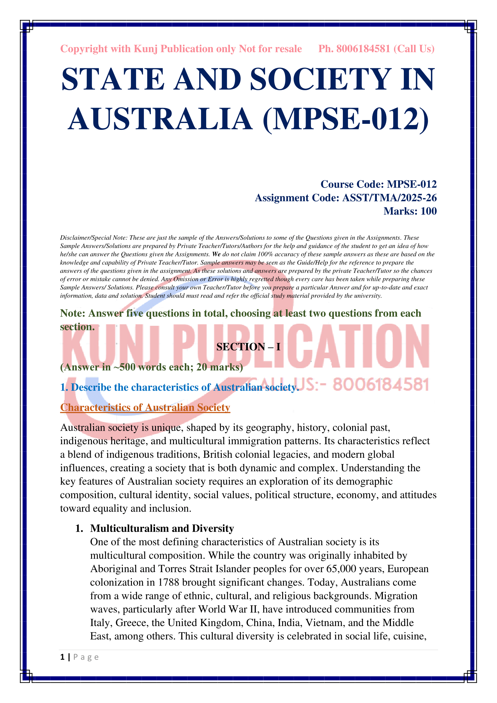 MPSE-012 EM 2025-26 KUNJ PUBLICATION-02
