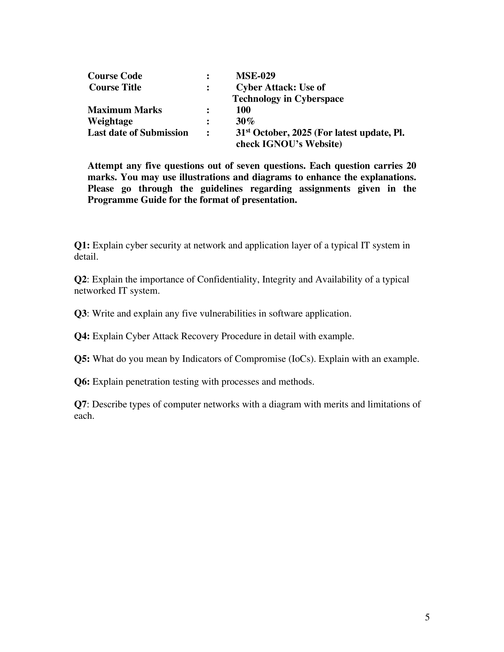 MSE-029 JULY 2025 KUNJ PUBLICATION-01