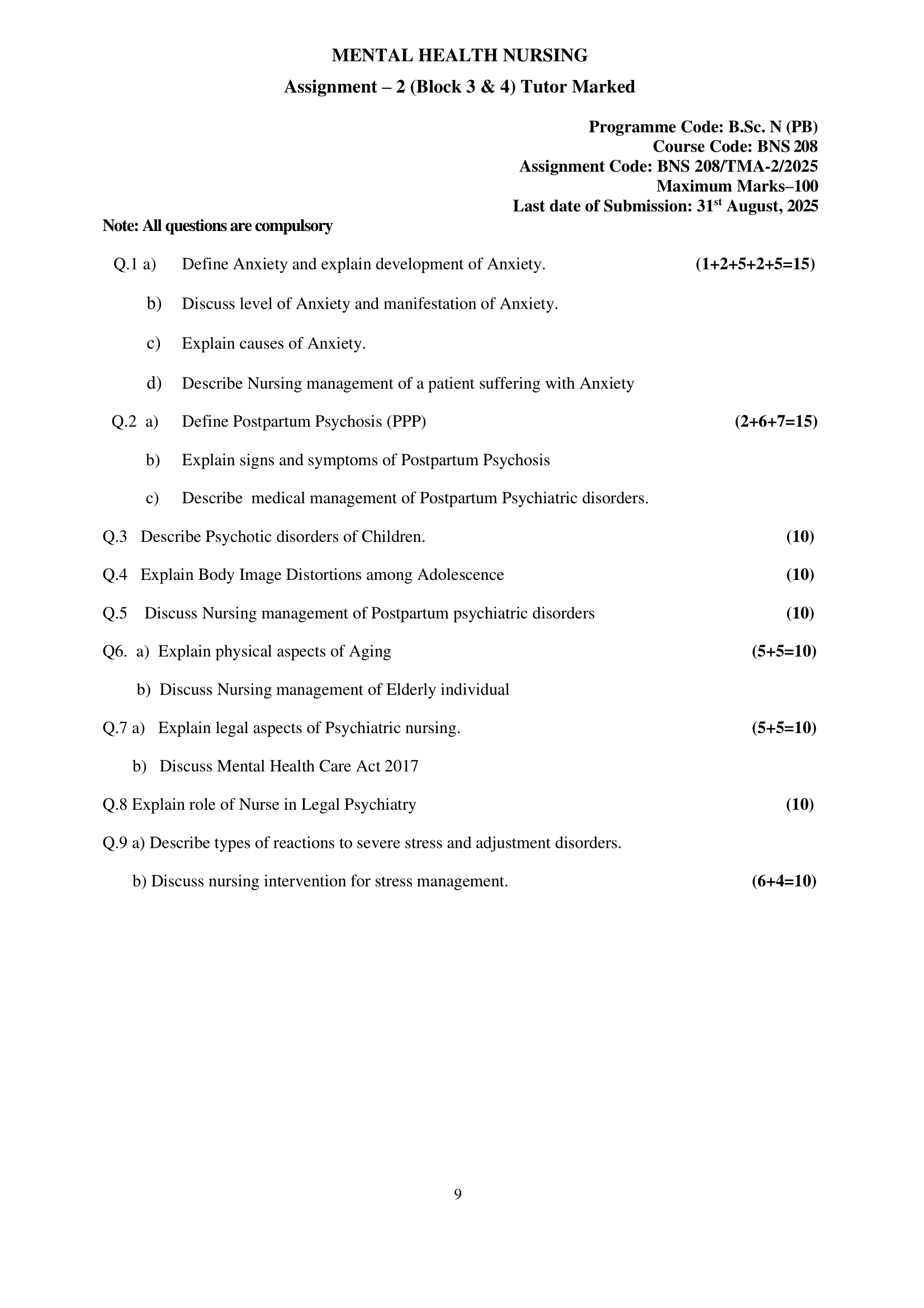 BNS 208 TMA-2 EM 2025 KUNJ PUBLICATION-01
