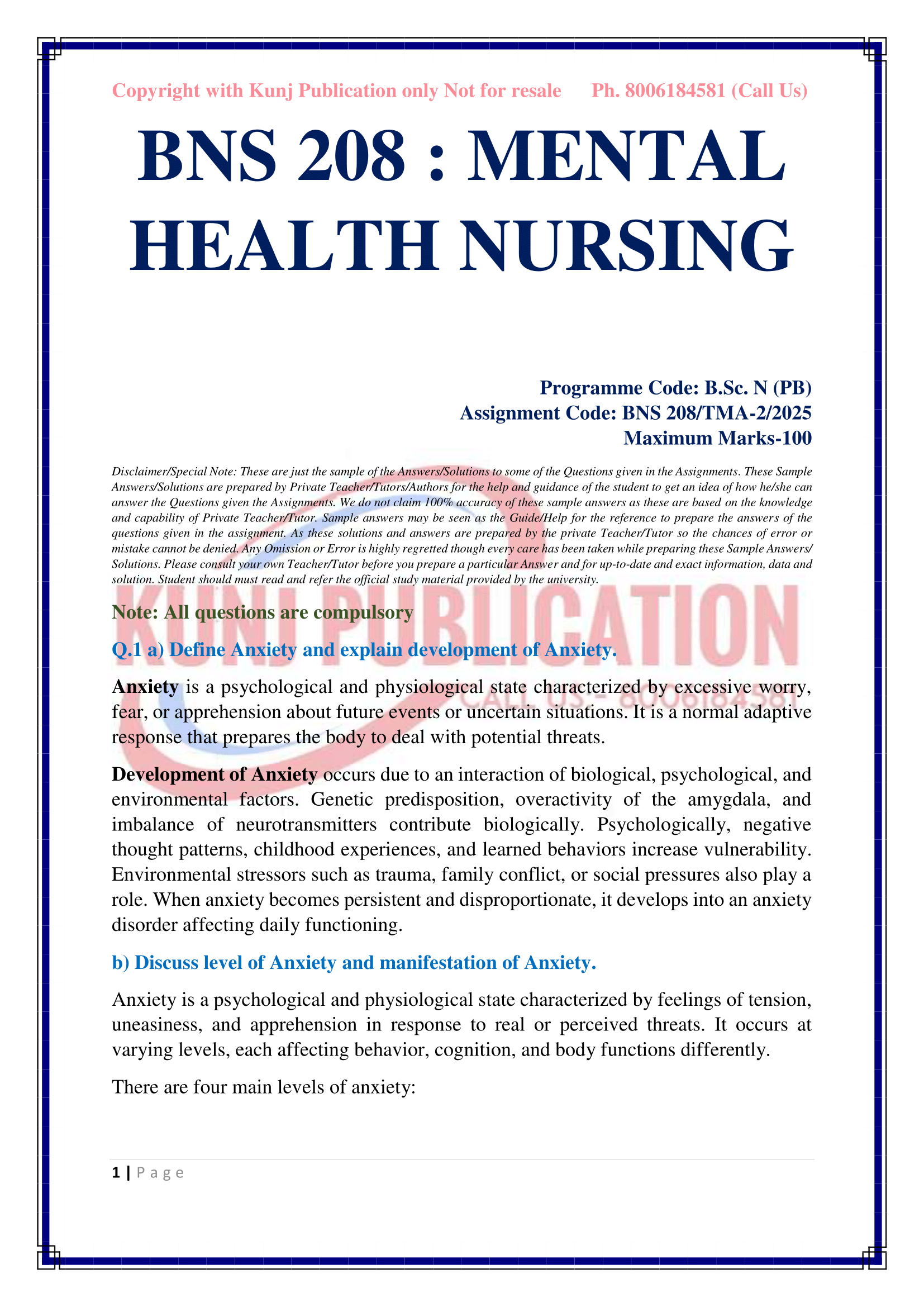 BNS 208 TMA-2 EM 2025 KUNJ PUBLICATION-02