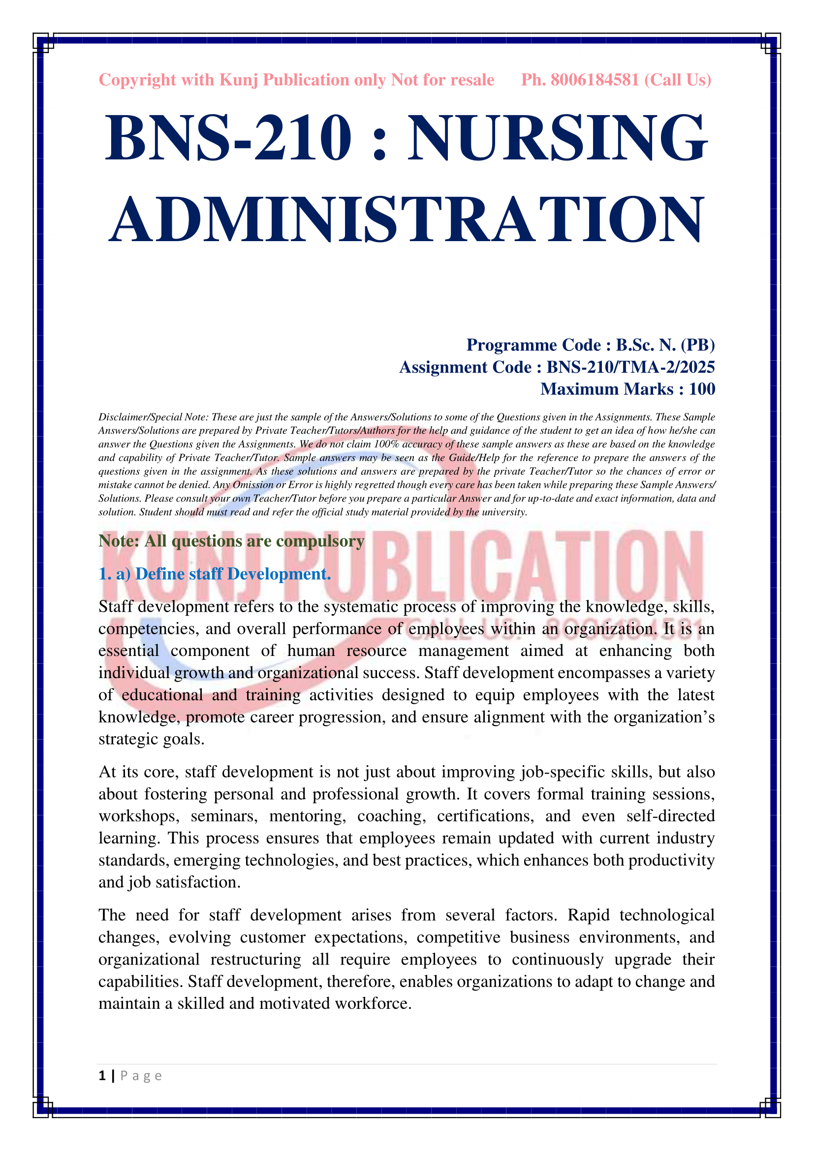 BNS-210 TMA-2 EM 2025 KUNJ PUBLICATION-02