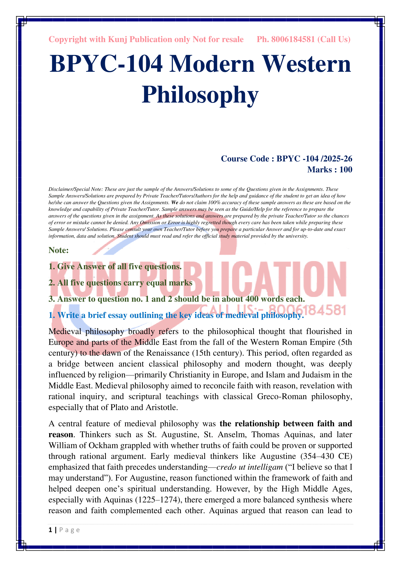 BPYC-104 EM 2025-26 KUNJ PUBLICATION-03