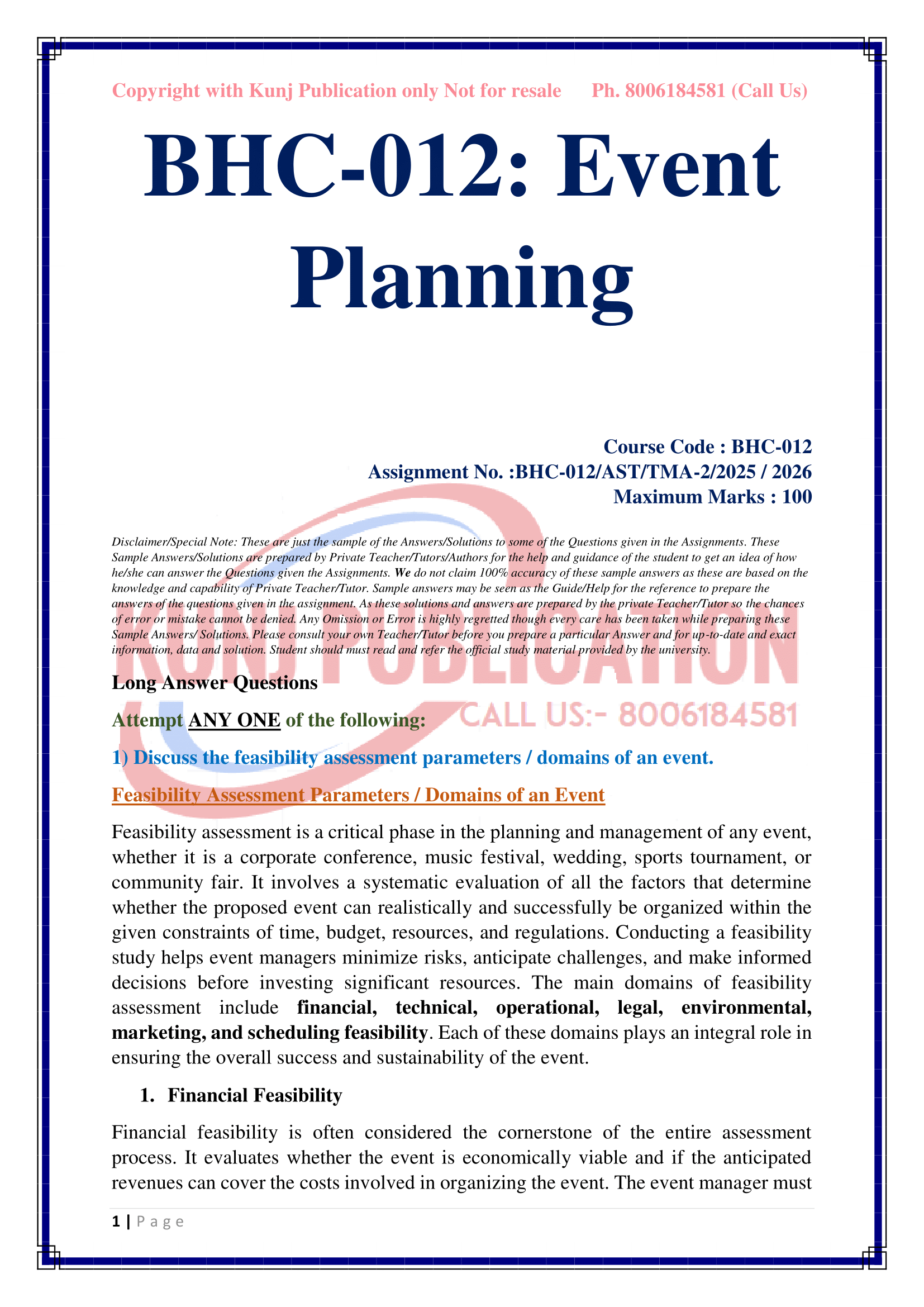 BHC-012 EM 2025-26 KUNJ PUBLICATION-02