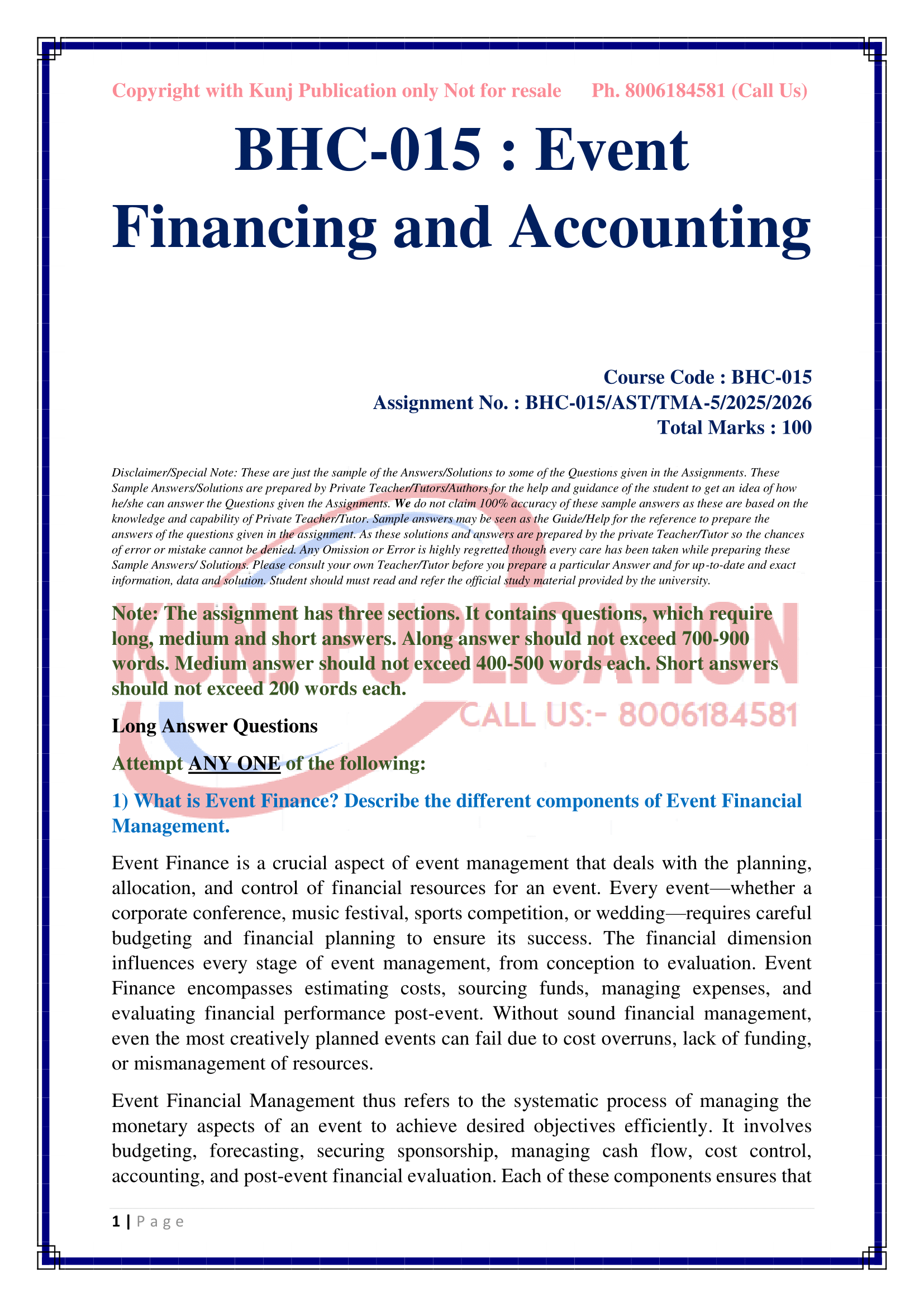 BHC-015 EM 2025-26 KUNJ PUBLICATION-02