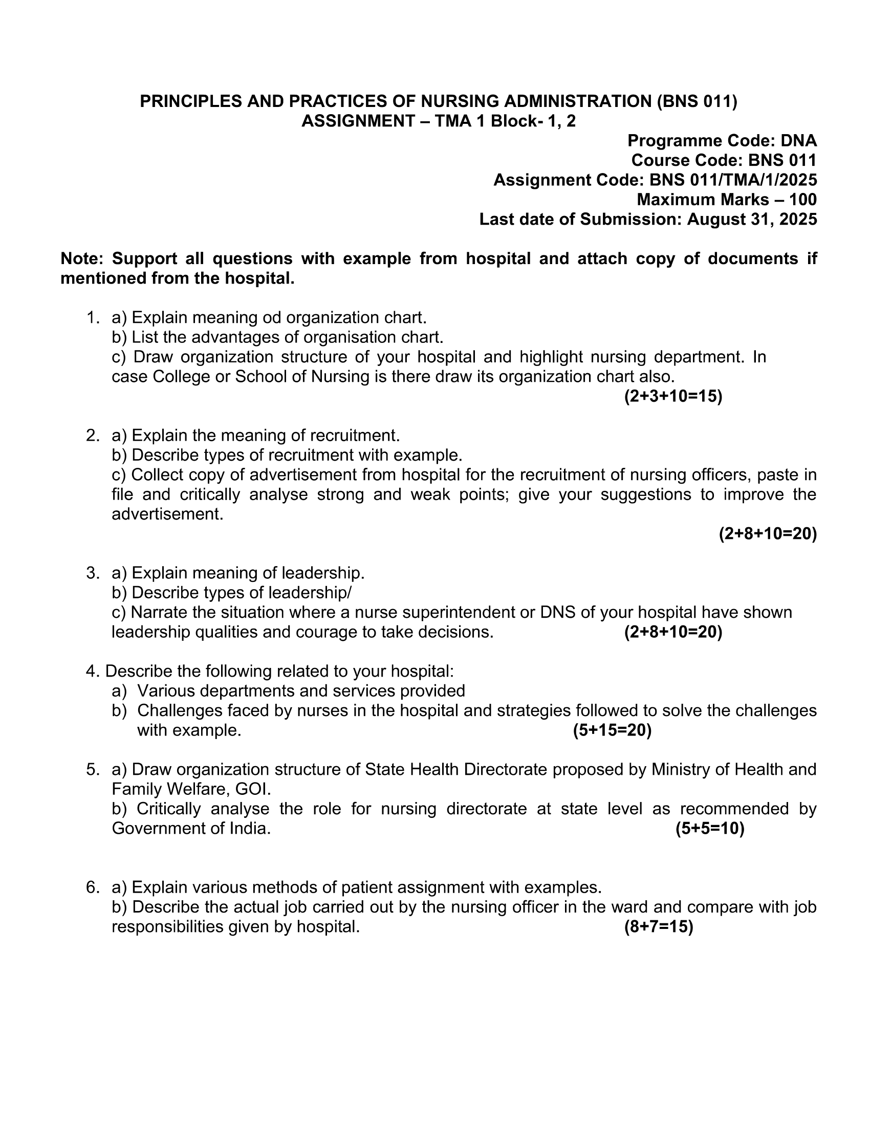 BNS-011 TMA-01 EM 2025 KUNJ PUBLICATION-01