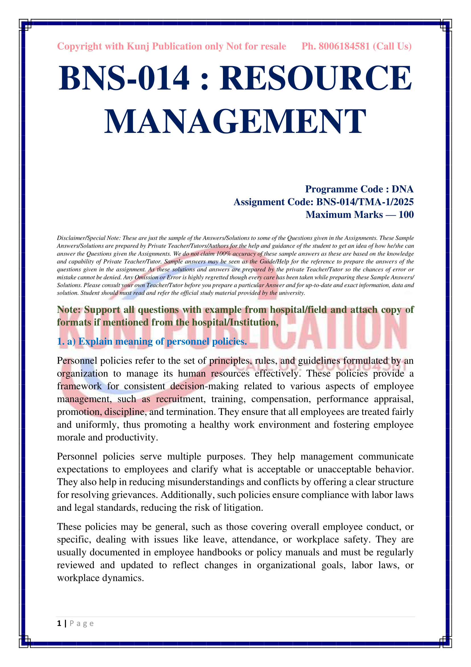 BNS-014 TMA-01 EM 2025 KUNJ PUBLICATION-02