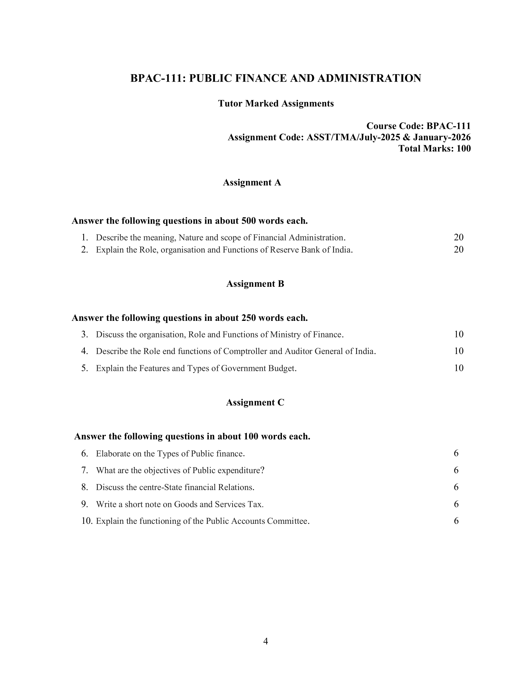 BPAC-111 EM 2025-26 KUNJ PUBLICATION-01