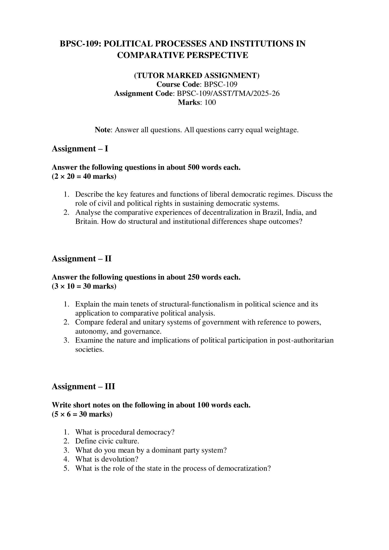 BPSC-109 EM 2025-26 KUNJ PUBLICATION-01