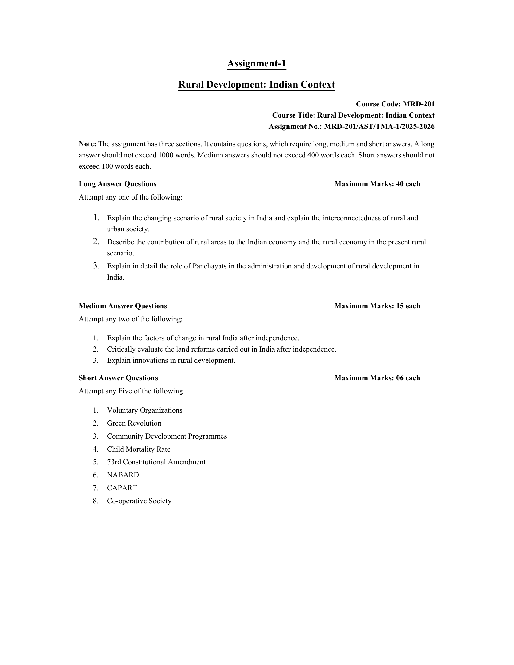 PGDRD MRD-201 EM 2025-26 KUNJ PUBLICATION-01