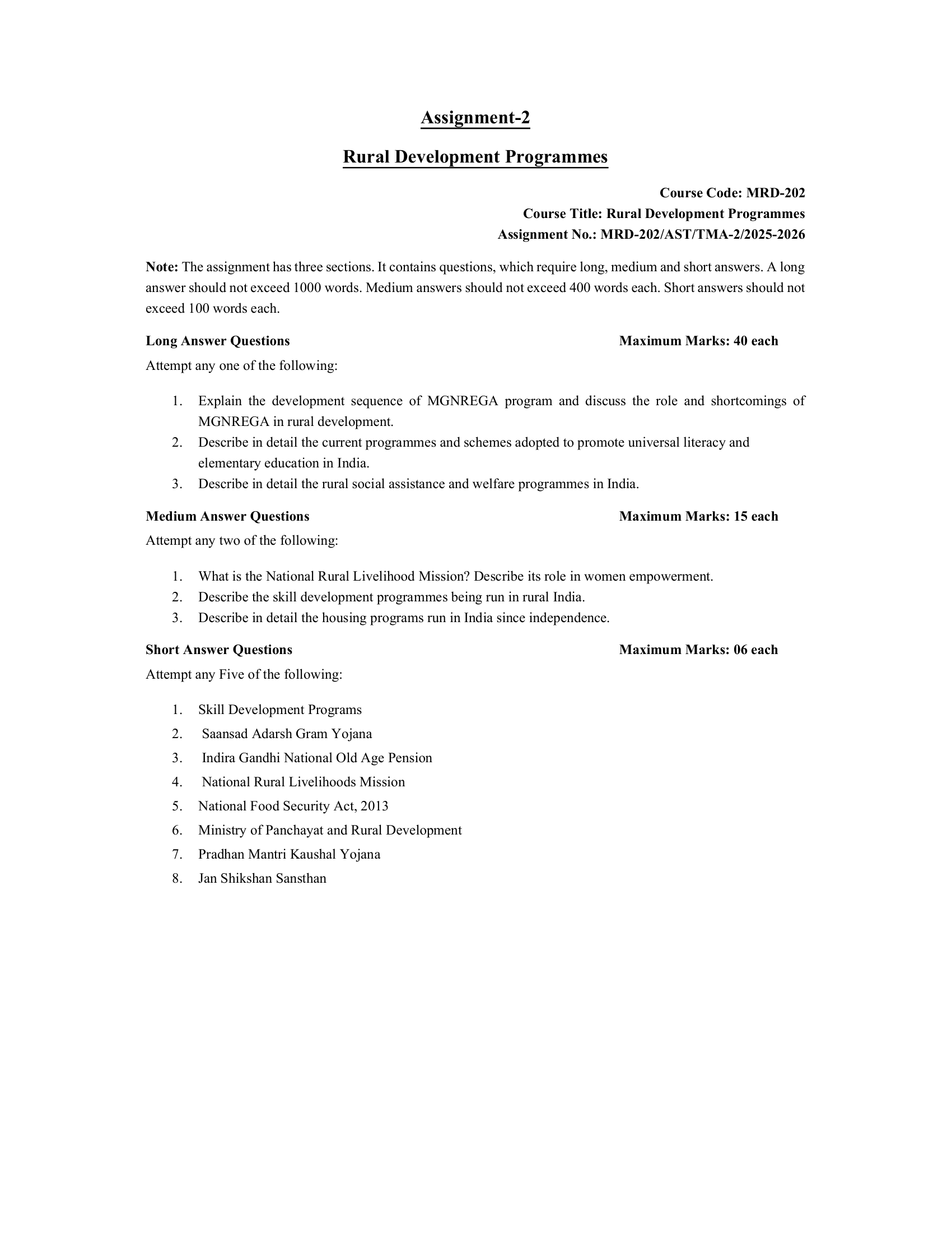 PGDRD MRD-202 EM 2025-26 KUNJ PUBLICATION-01