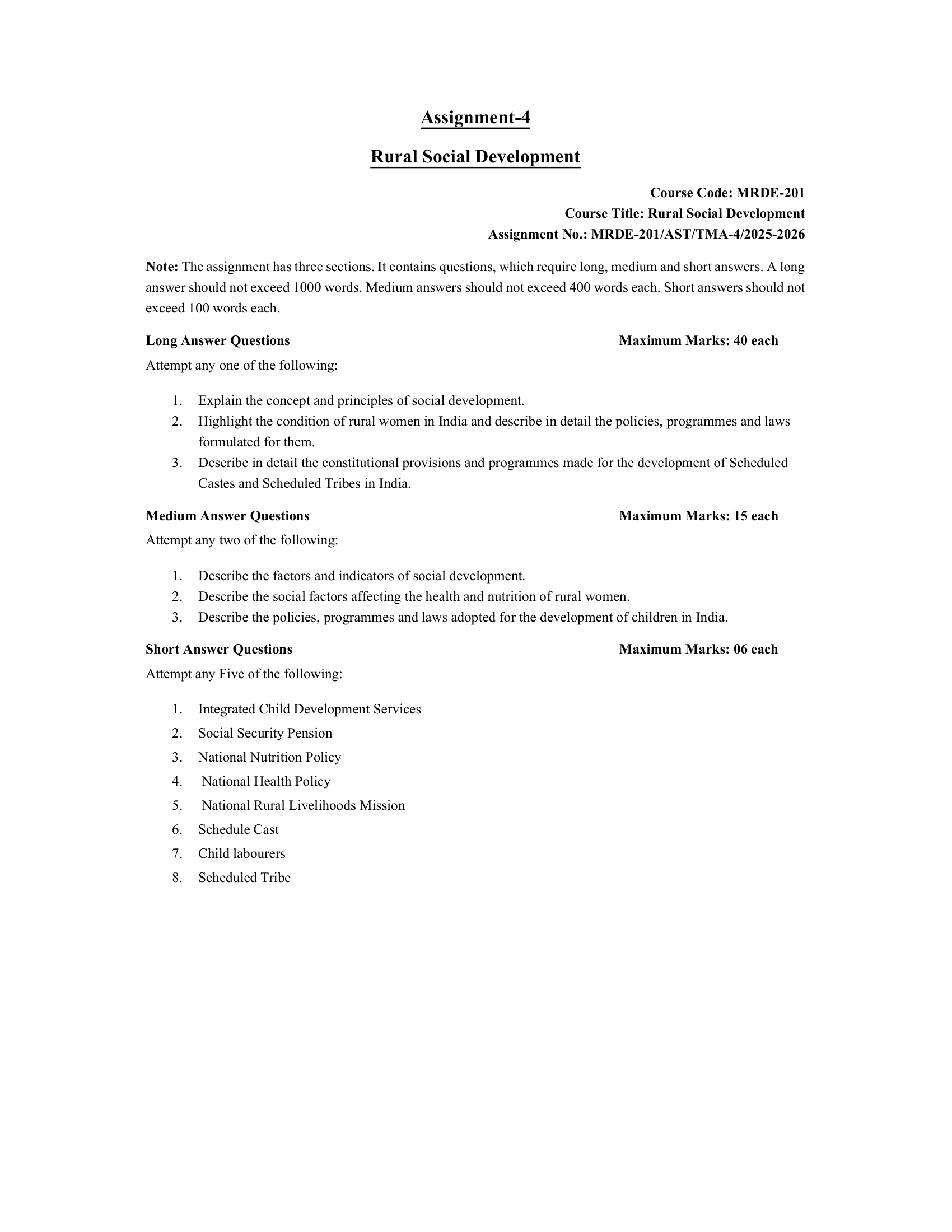 PGDRD MRDE-201 EM 2025-26 KUNJ PUBLICATION-01