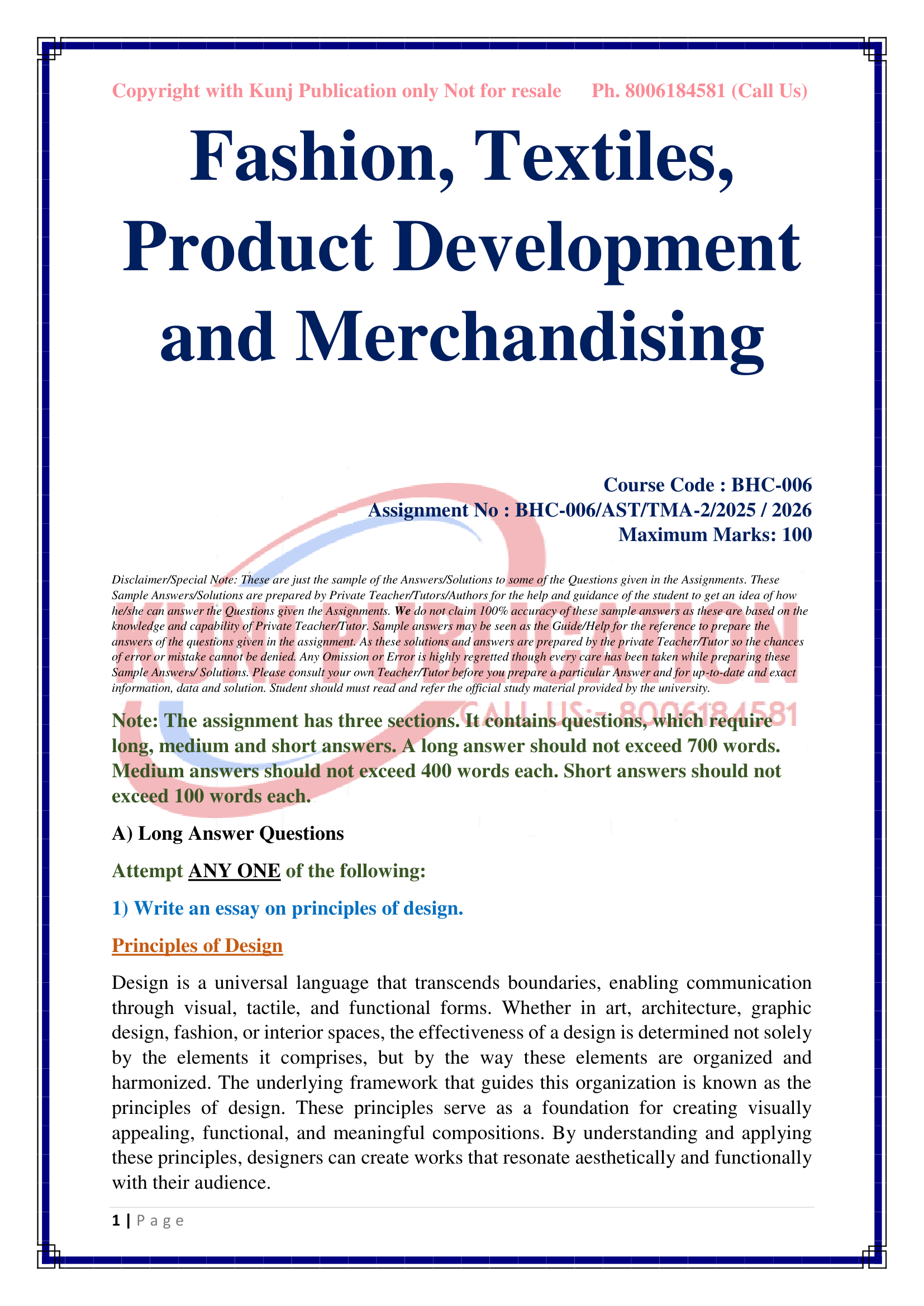 BHC-006 2025-26 KUNJ PUBLICATION-02