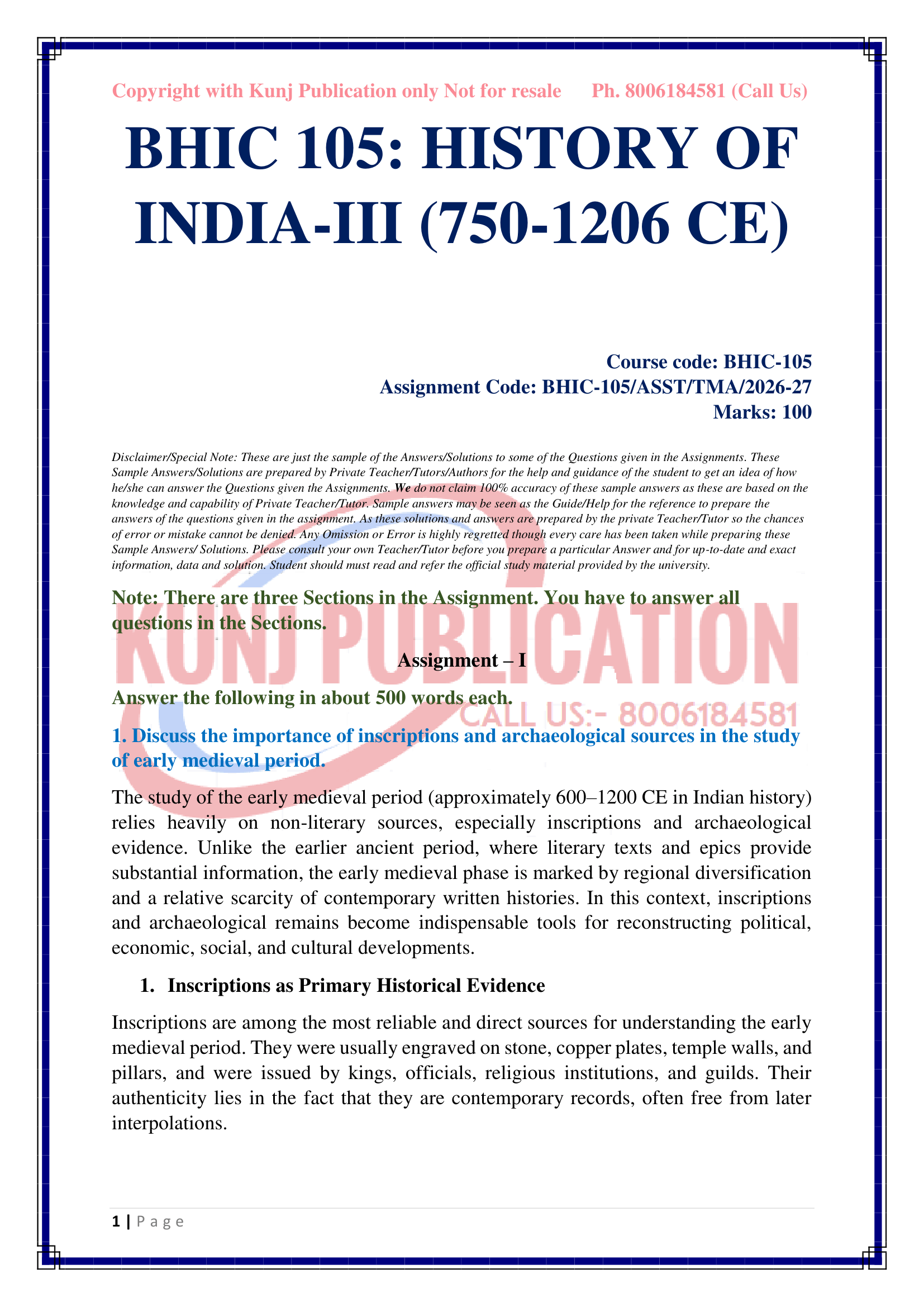 BHIC-105 EM 2026-27 KUNJ PUBLICATION-02