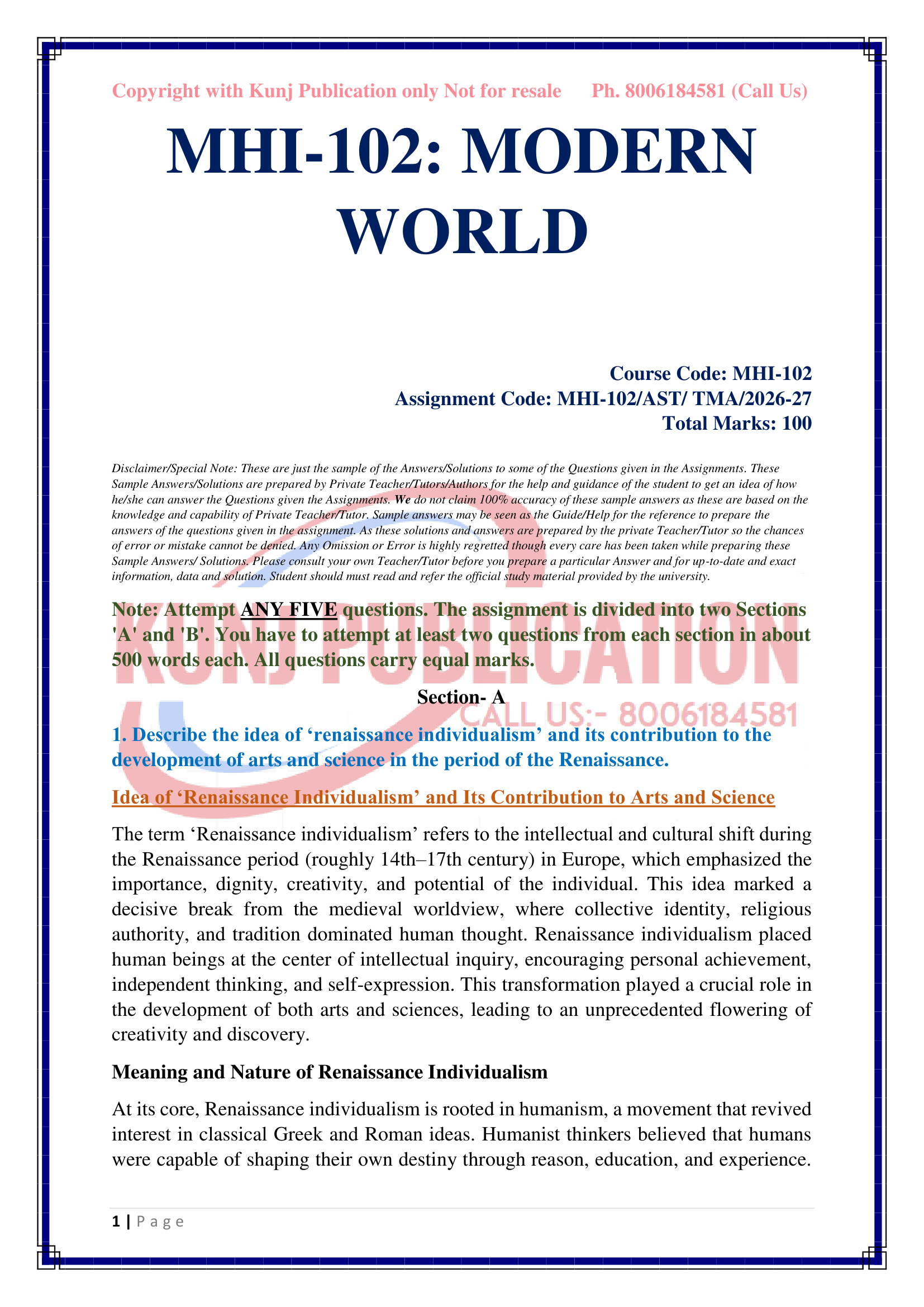 MHI-102 EM 2026-27 KUNJ PUBLICATION-02