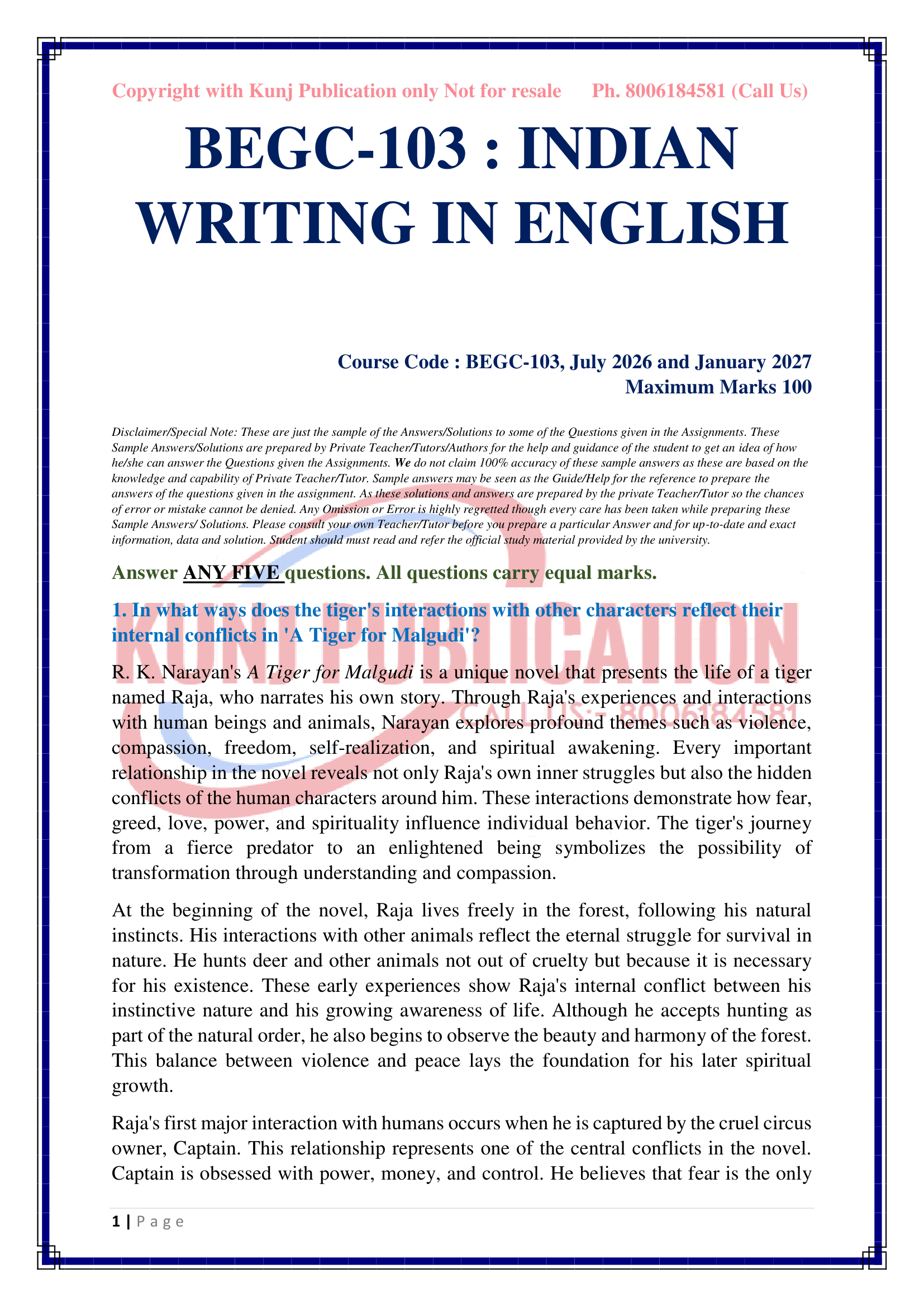 BEGC-103 EM 2026-27 KUNJ PUBLICATION-02