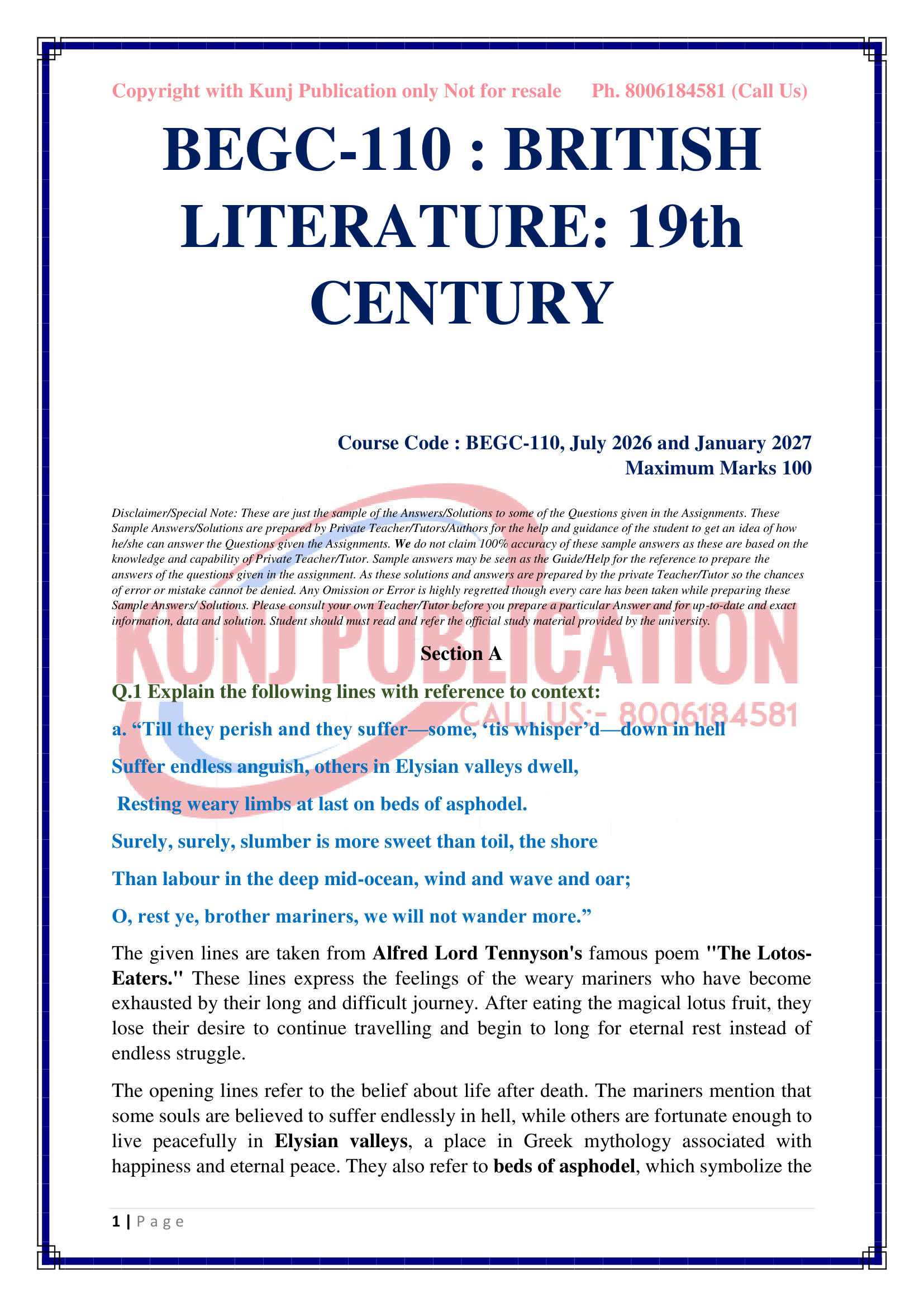 BEGC-110 EM 2026-27 KUNJ PUBLICATION-03