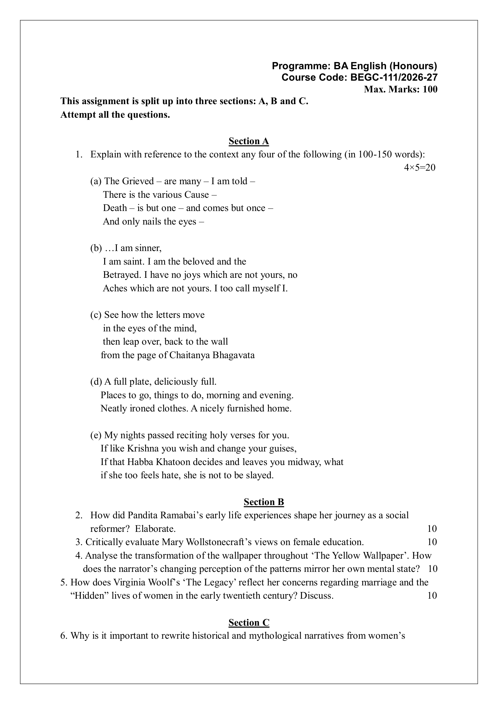 BEGC-111 EM 2026-27 KUNJ PUBLICATION-01