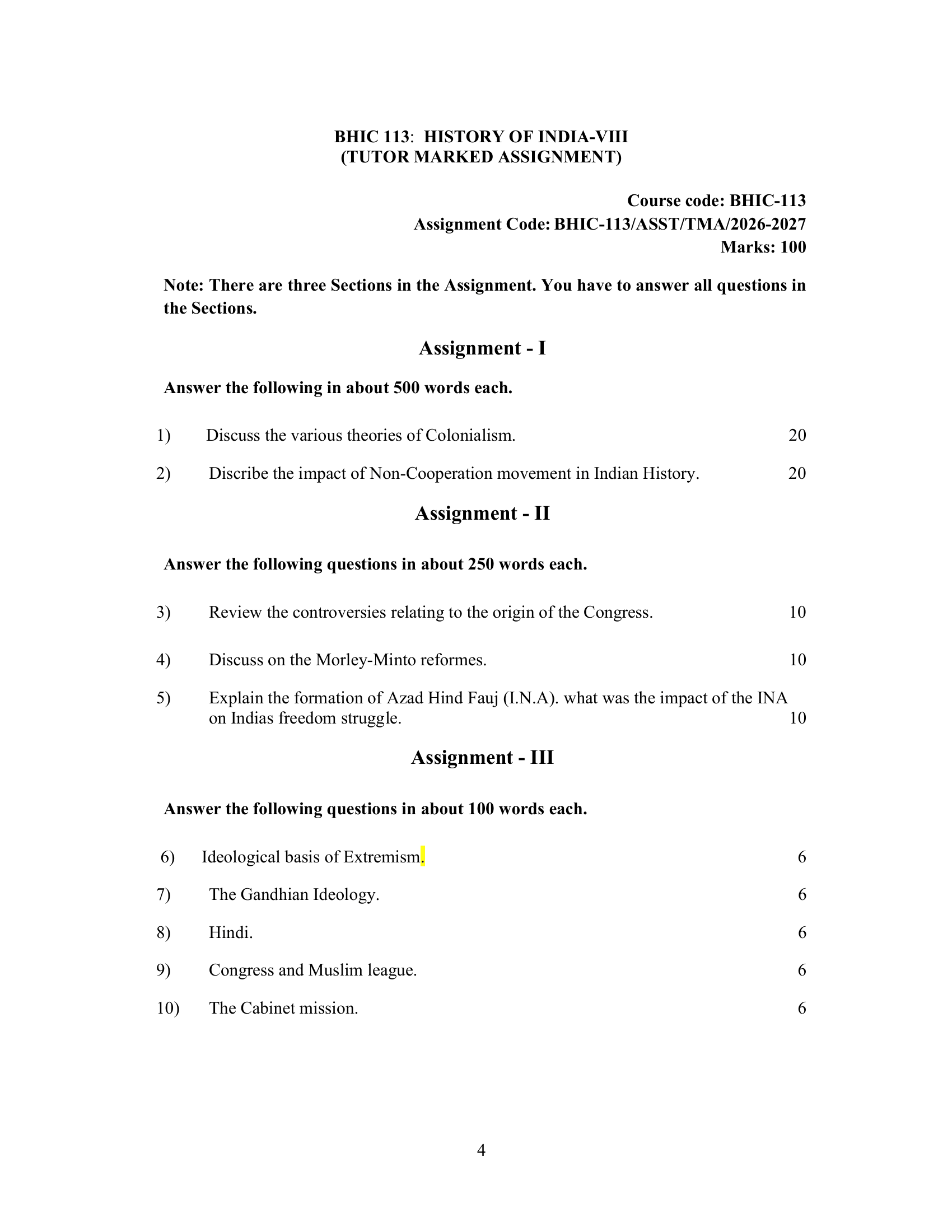 BHIC-113 EM 2026-27 KUNJ PUBLICATION-01