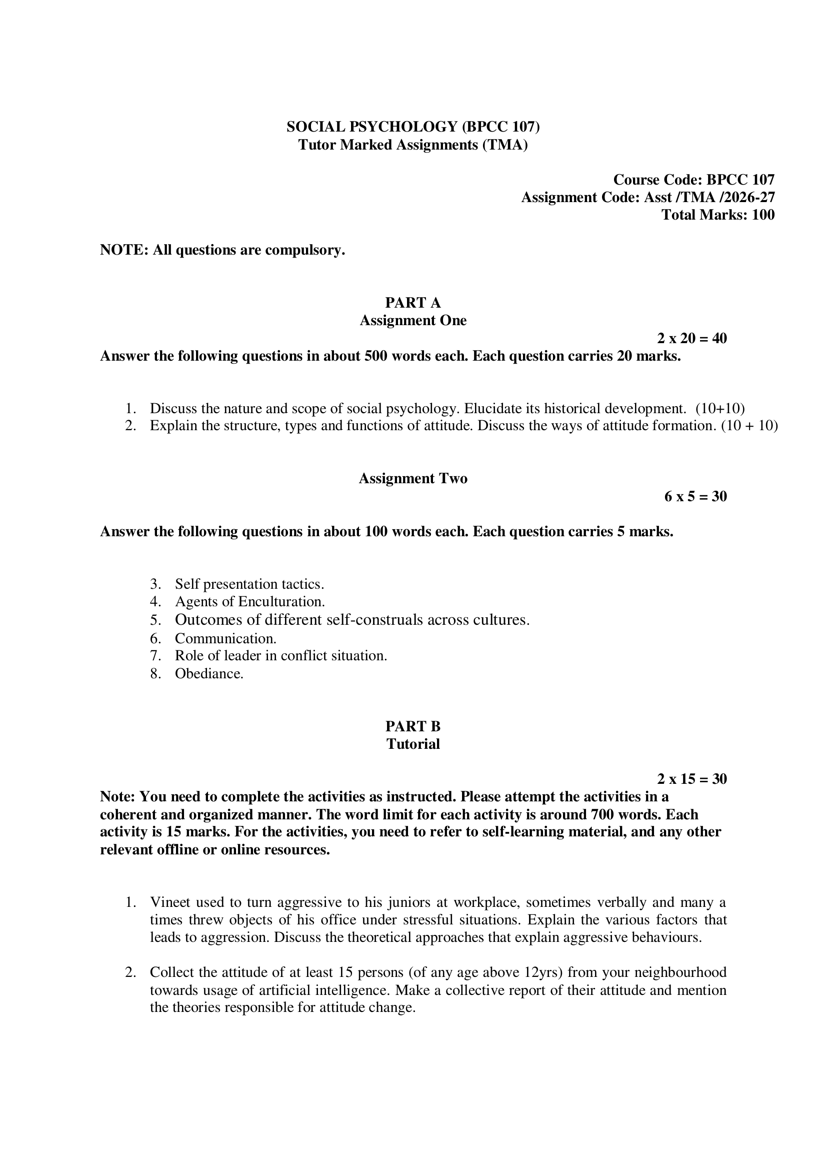 BPCC-107 EM 2026-27 KUNJ PUBLICATION-01