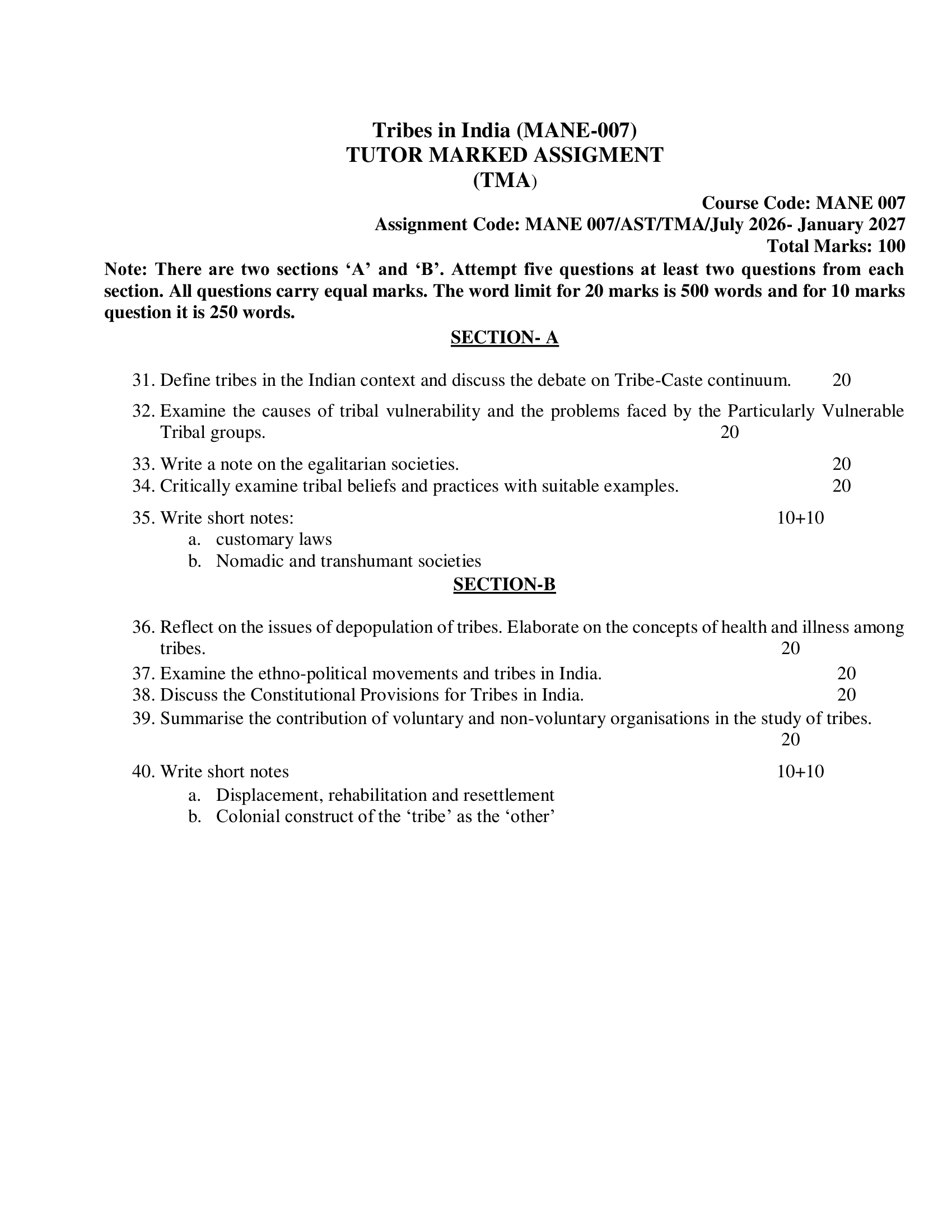 MANE-007 EM 2026-27 KUNJ PUBLICATION-01