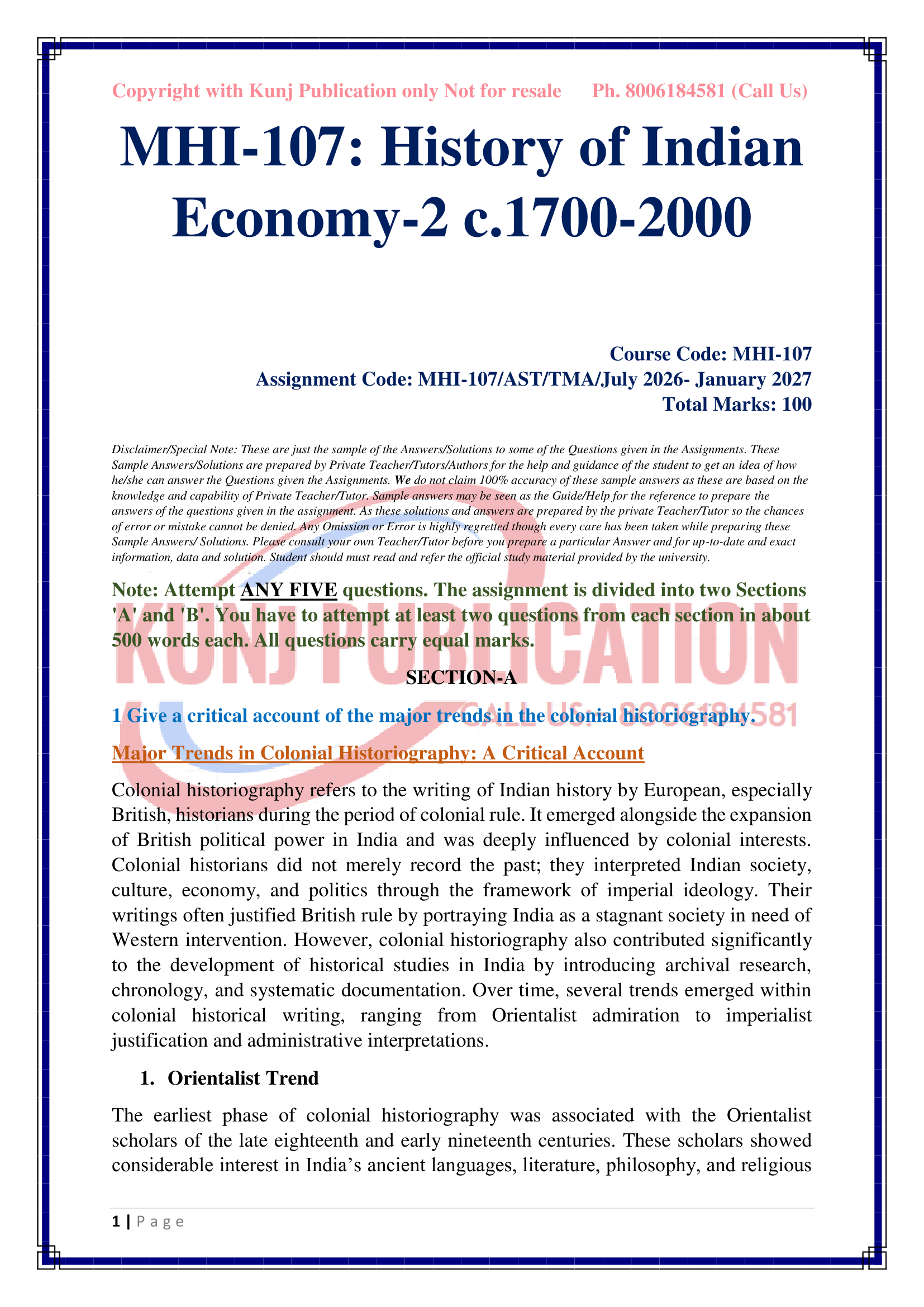 MHI-107 EM 2026-27 KUNJ PUBLICATION-02