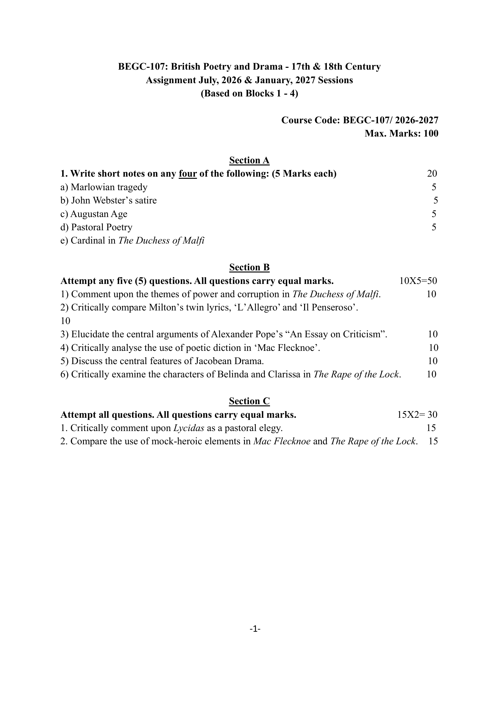 BEGC-107 EM 2026-27 KUNJ PUBLICATION-01