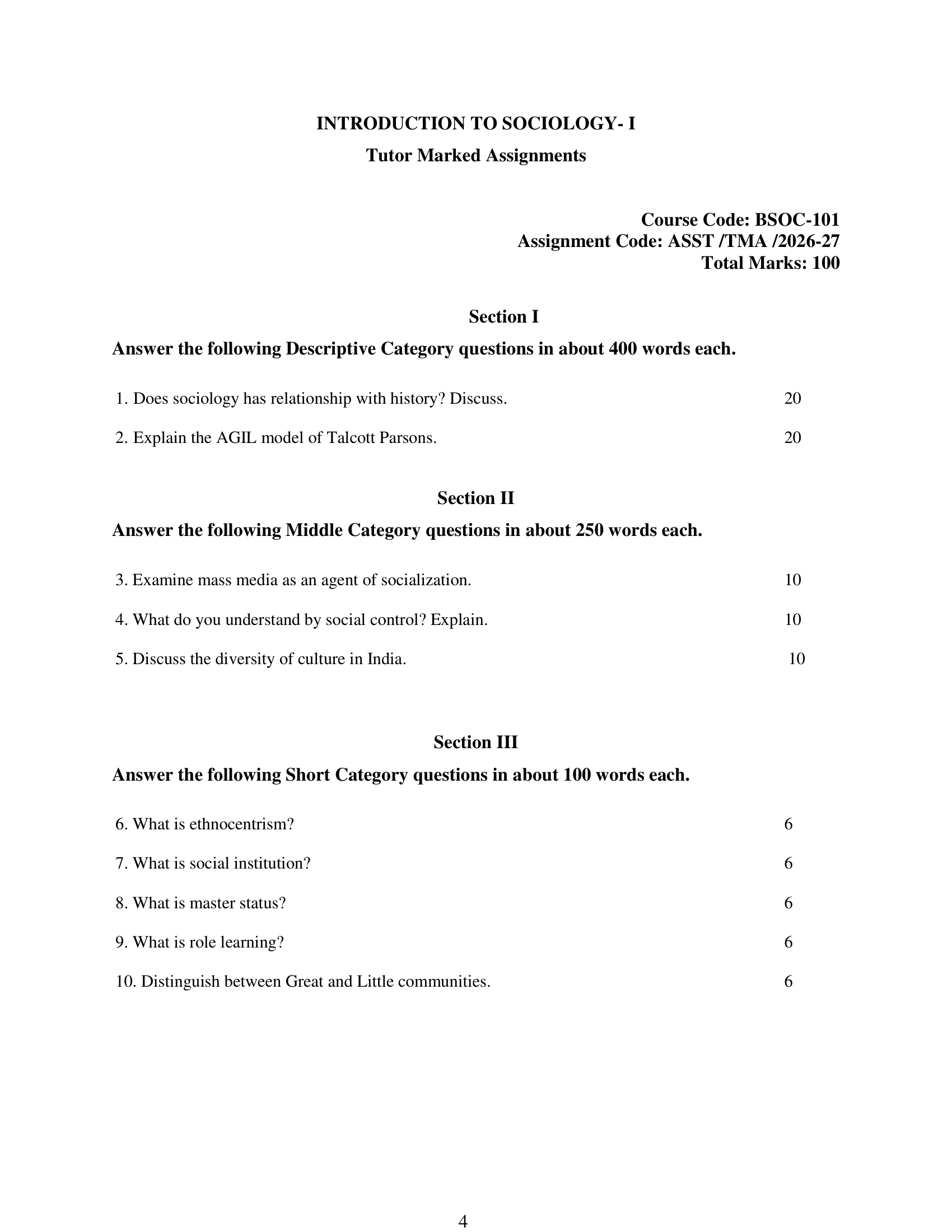 BSOC-101 EM 2026-27 KUNJ PUBLICATION-01