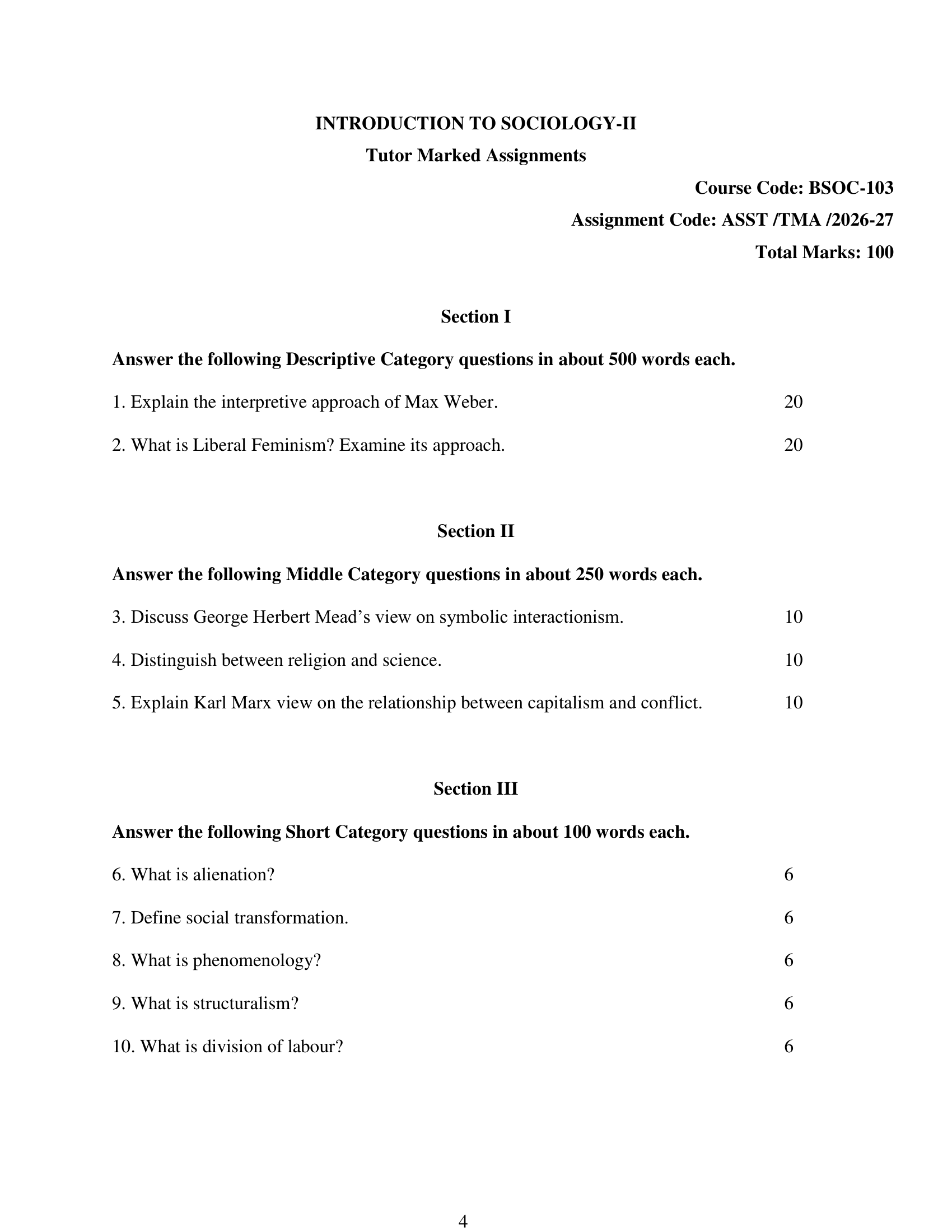 BSOC-103 EM 2026-27 KUNJ PUBLICATION-01