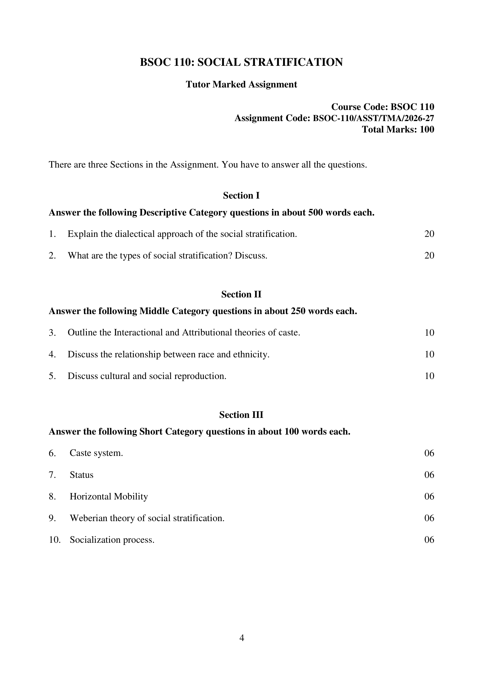 BSOC-110 EM 2026-27 KUNJ PUBLICATION-01