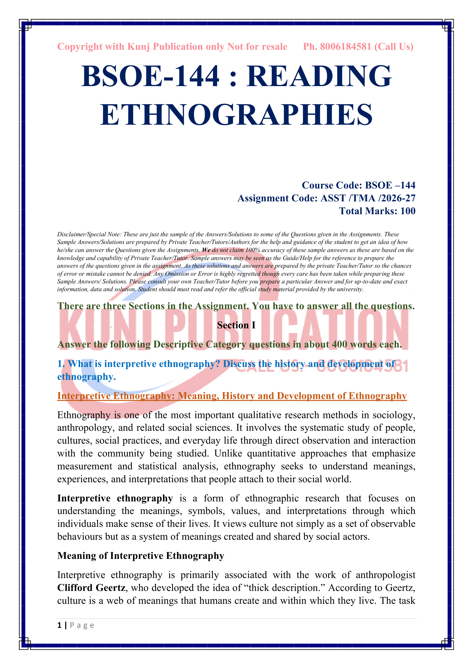 BSOE-144 EM 2026-27 KUNJ PUBLICATION-02