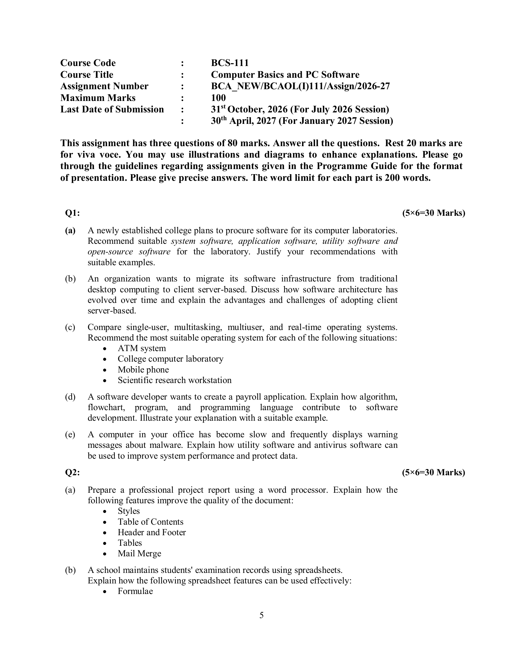 BCS-0111 EM 2026-27 KUNJ PUBLICATION-01