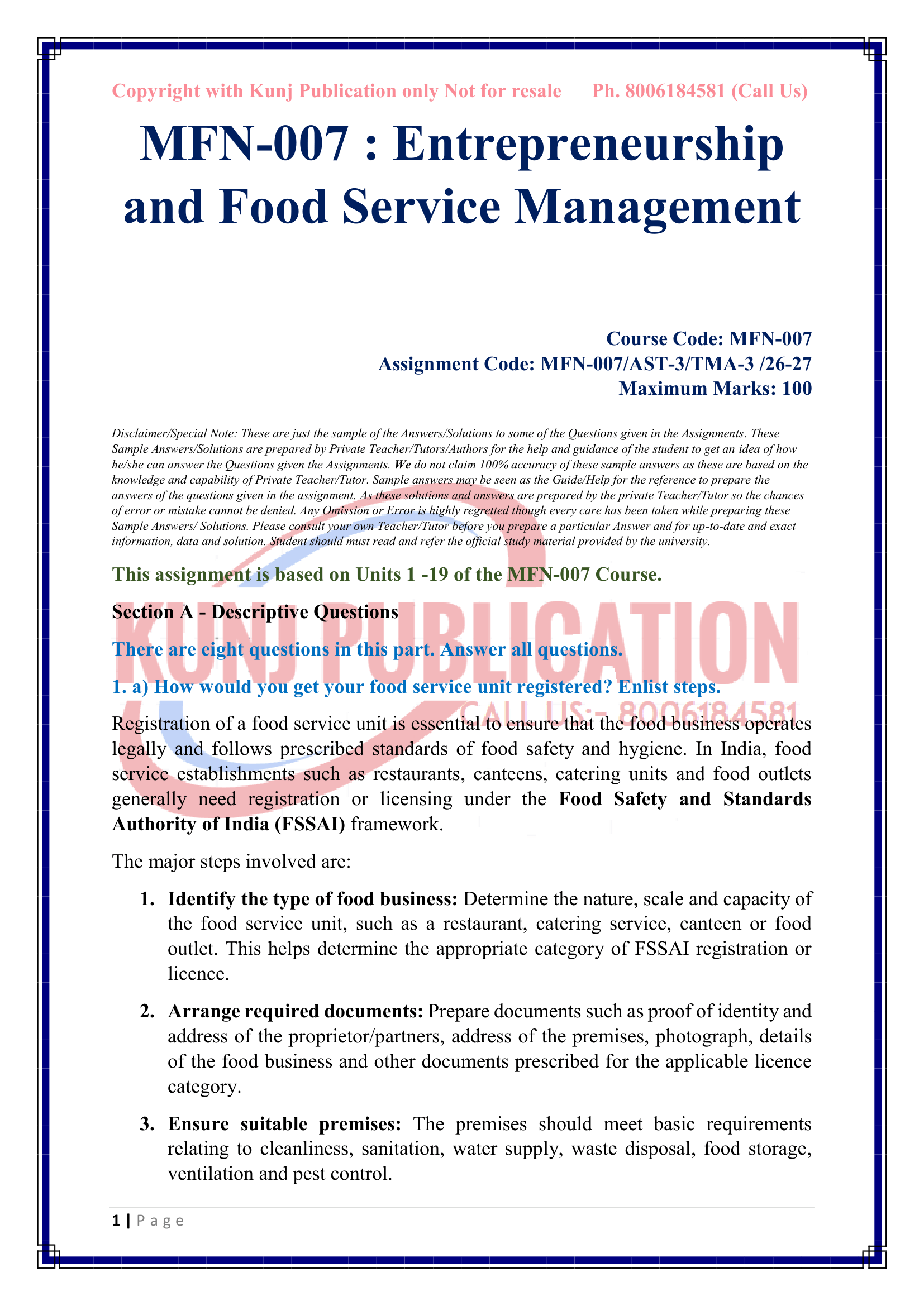 MFN-007 TMA-03 2026-27 KUNJ PUBLICATION-03
