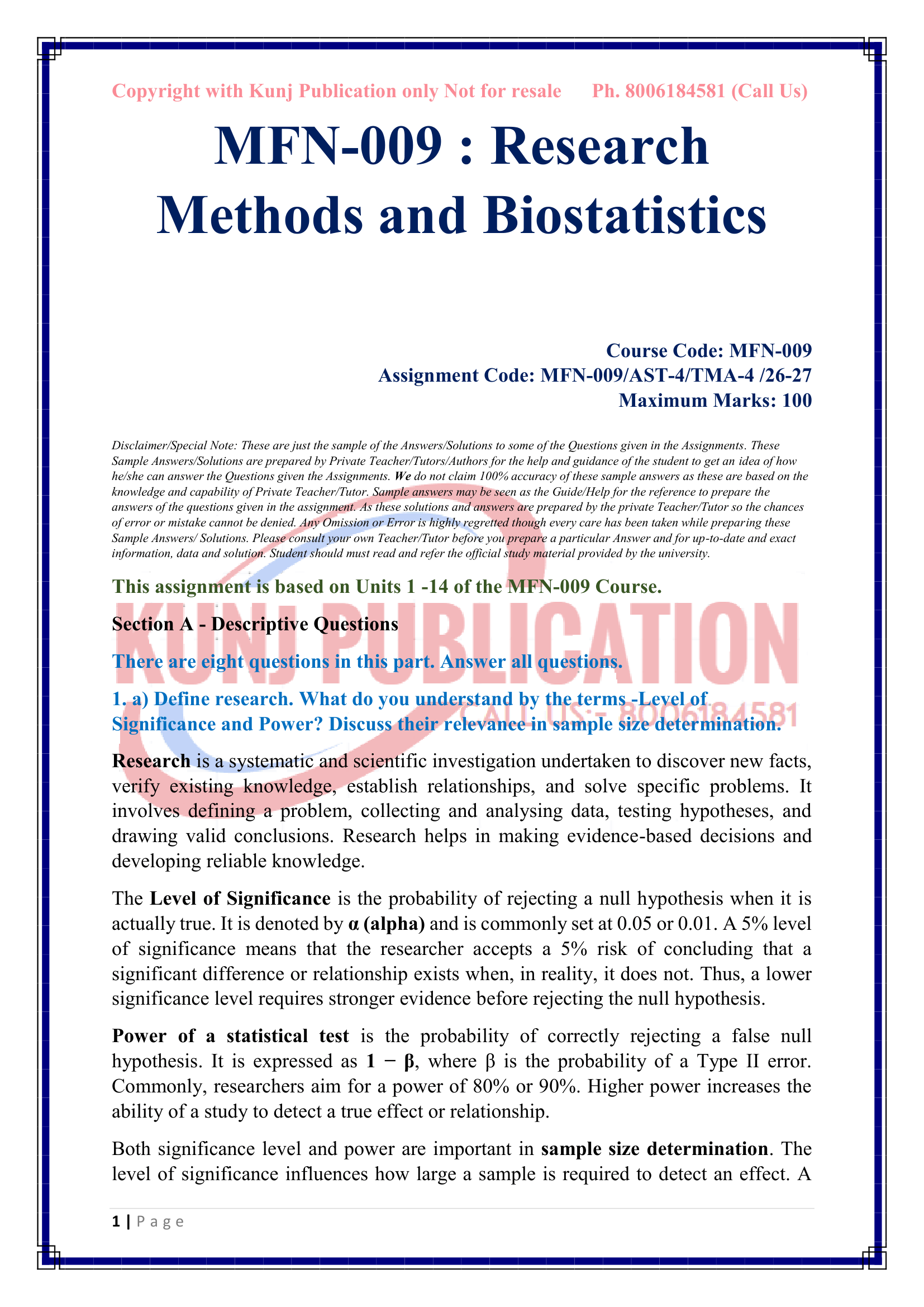 MFN-009 TMA-04 2026-27 KUNJ PUBLICATION-03
